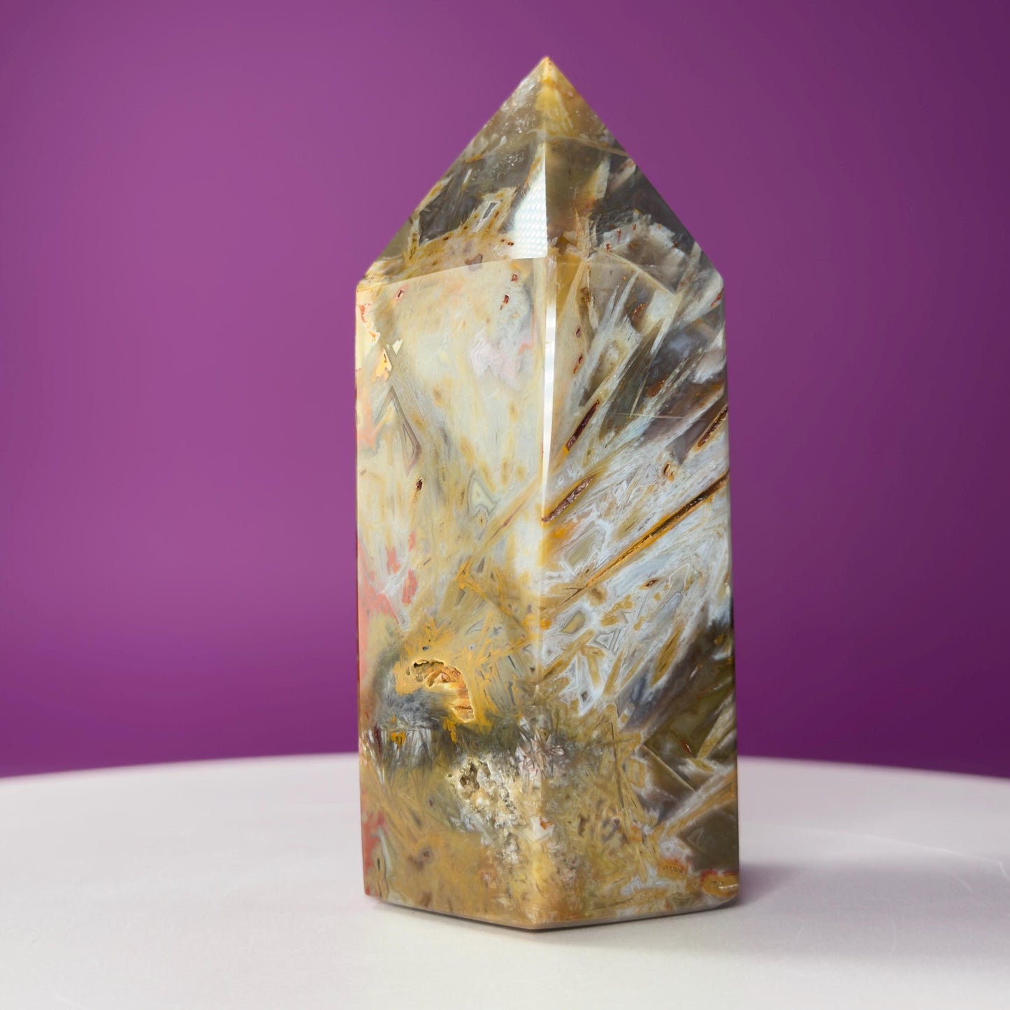 Sagenite Agate Tower (Brazil)