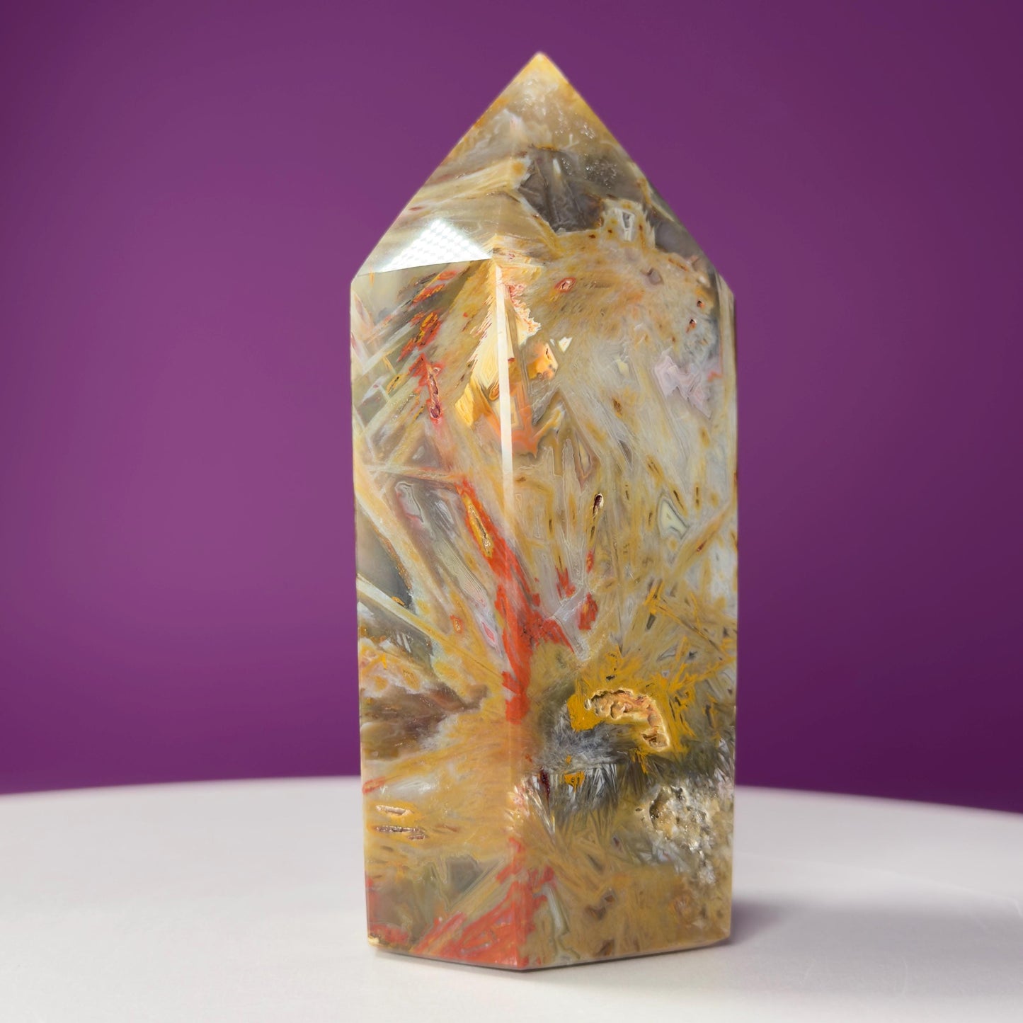 Sagenite Agate Tower (Brazil)