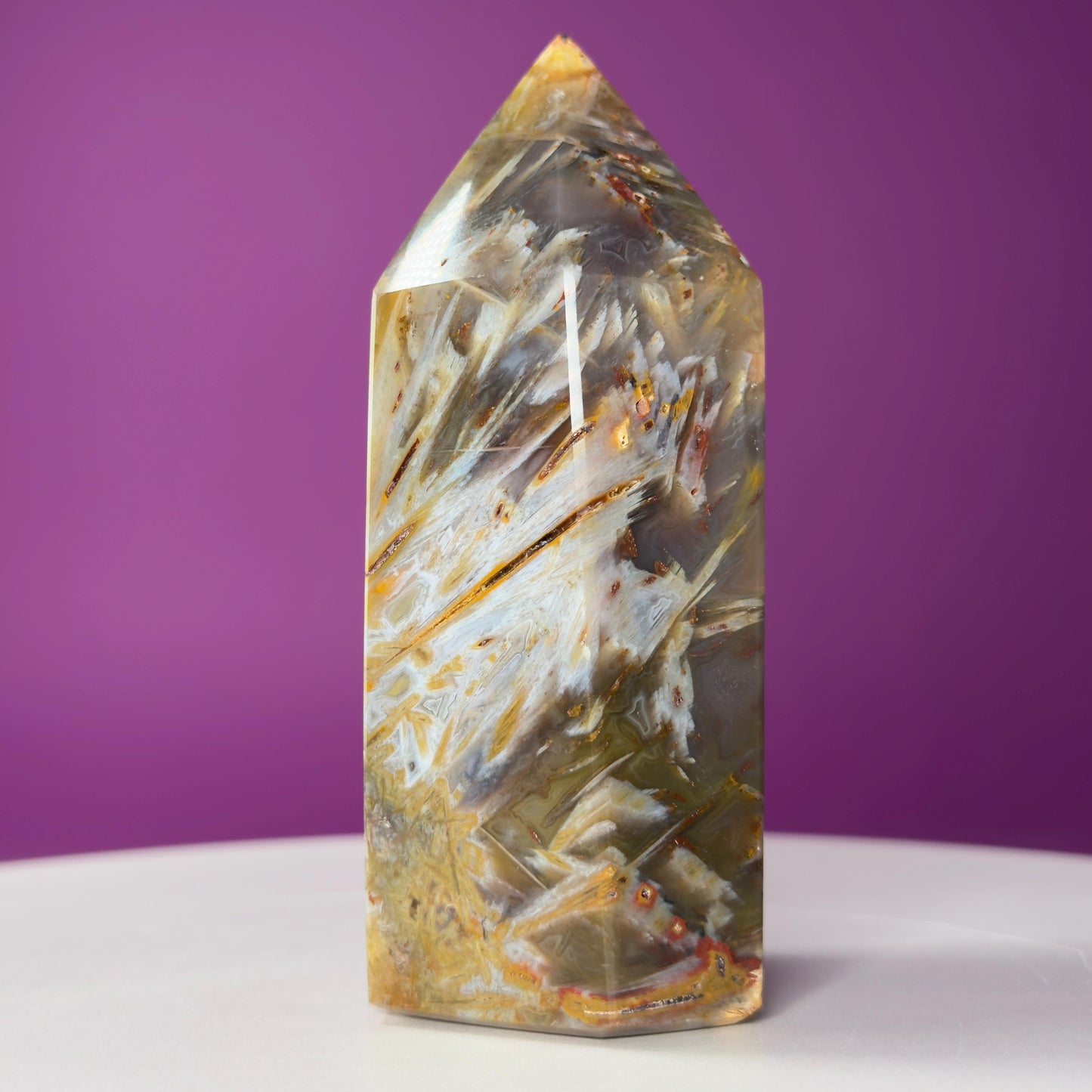 Sagenite Agate Tower (Brazil)
