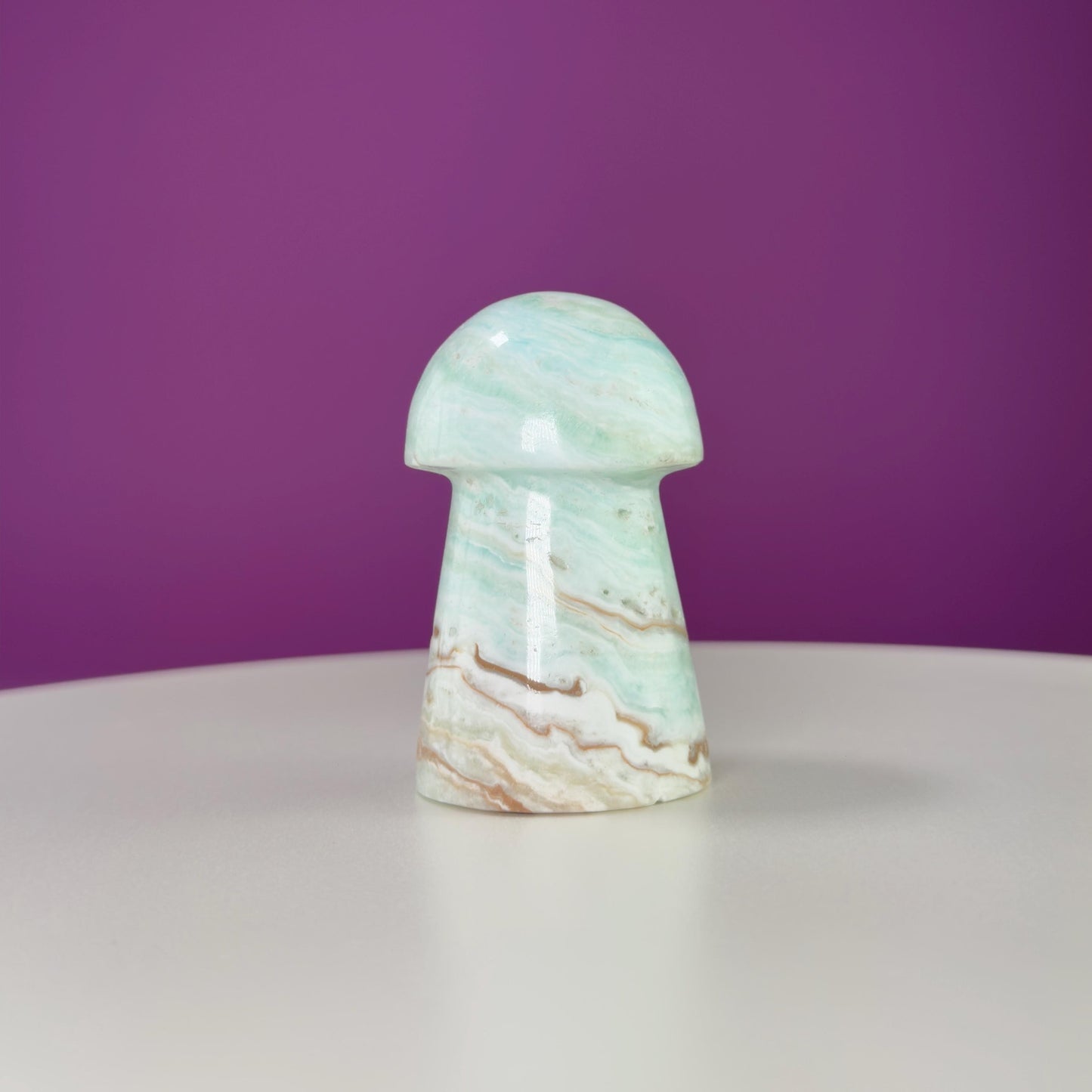 Caribbean Calcite Mushroom Carving