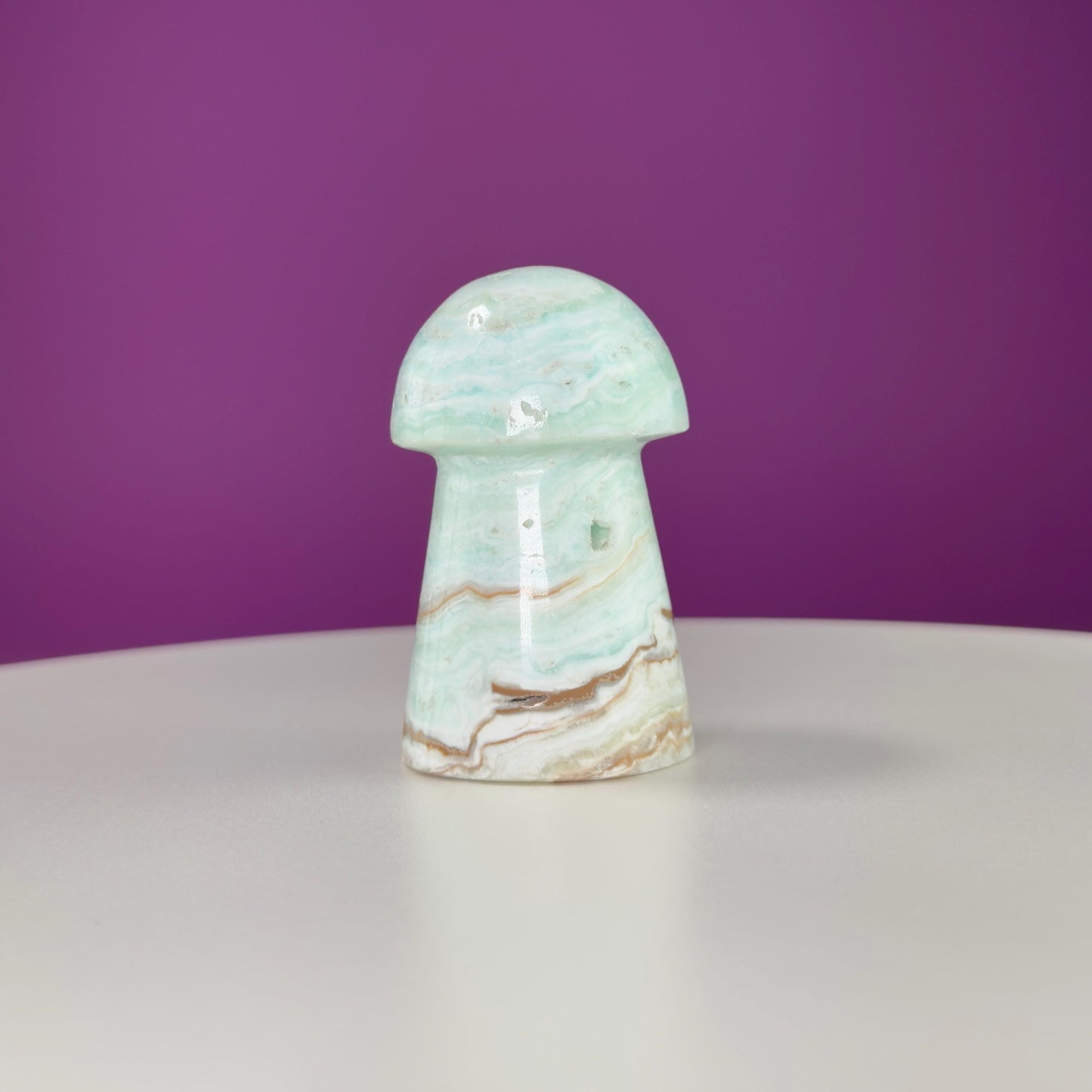 Caribbean Calcite Mushroom Carving