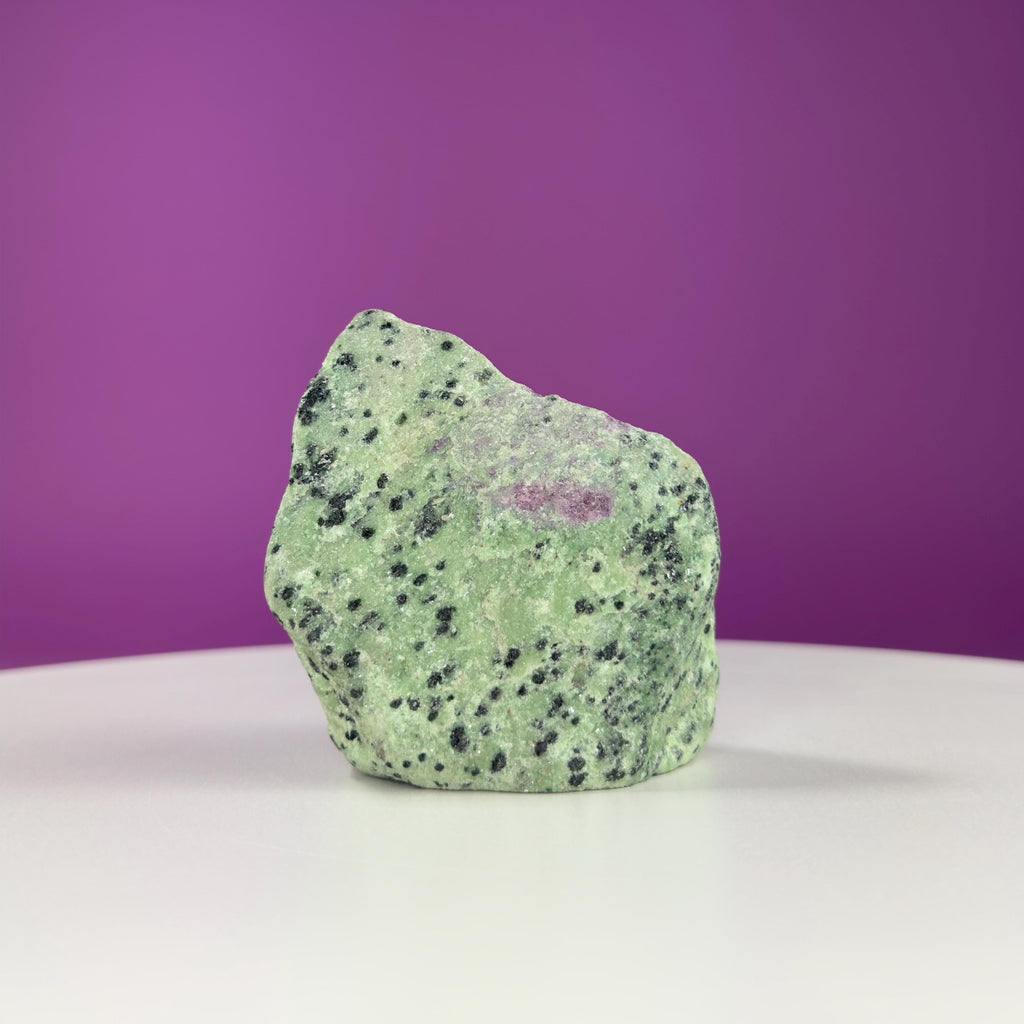 Ruby Zoisite Semi-Polished Specimen, UV Reactive, 14.40 ounces