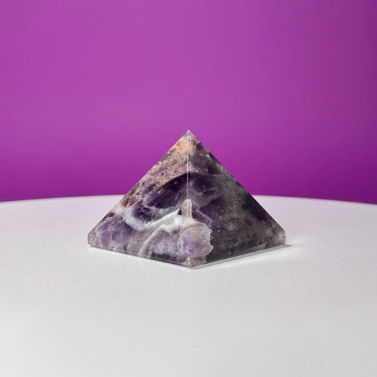 Dream Amethyst Pyramid Carving
