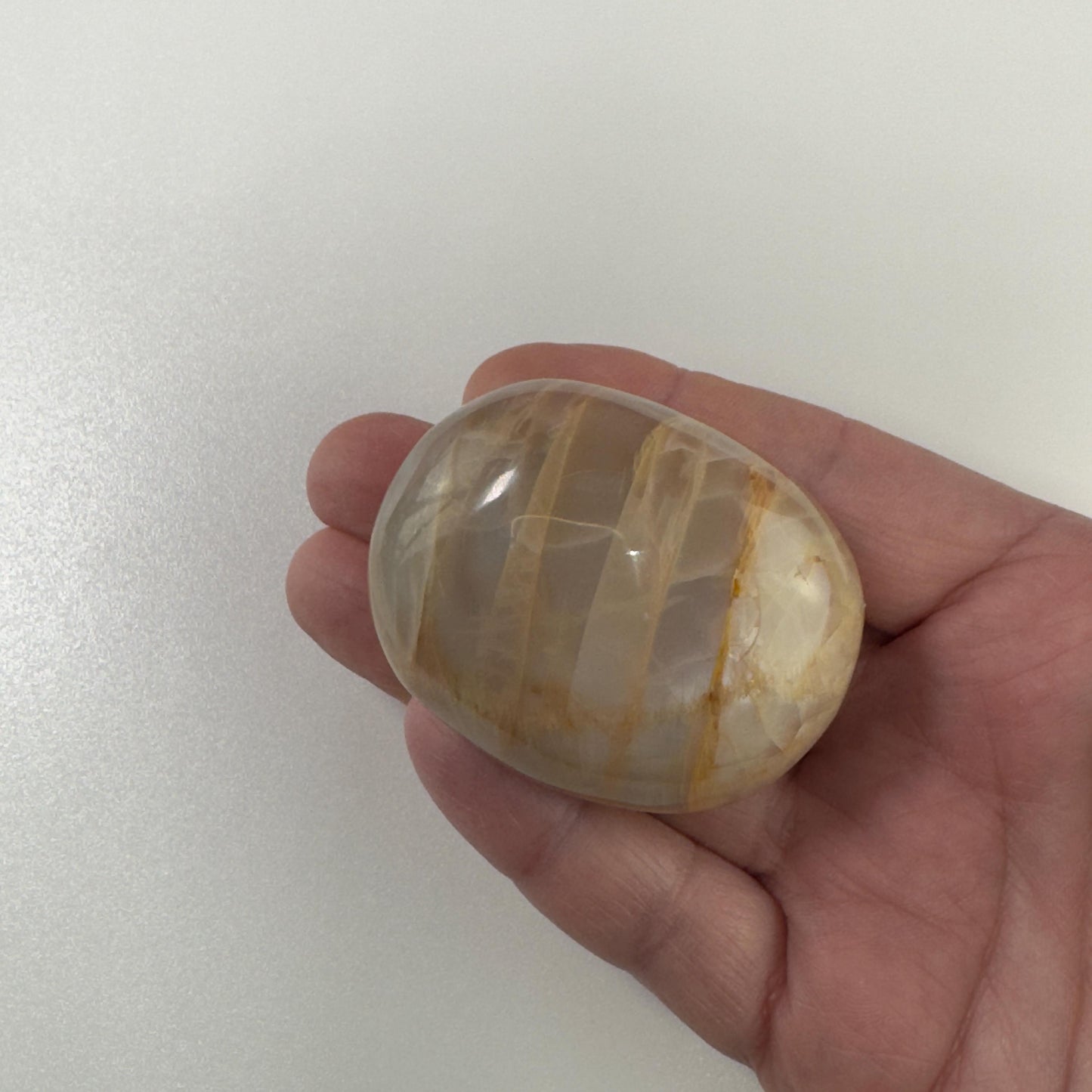 Moonstone Palm Stone, Flashy Palm Stone