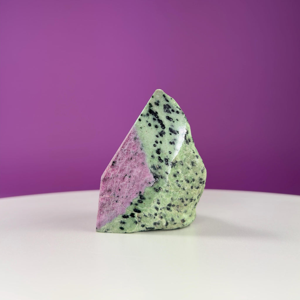 Ruby Zoisite Semi-Polished Specimen, UV Reactive, 14.40 ounces