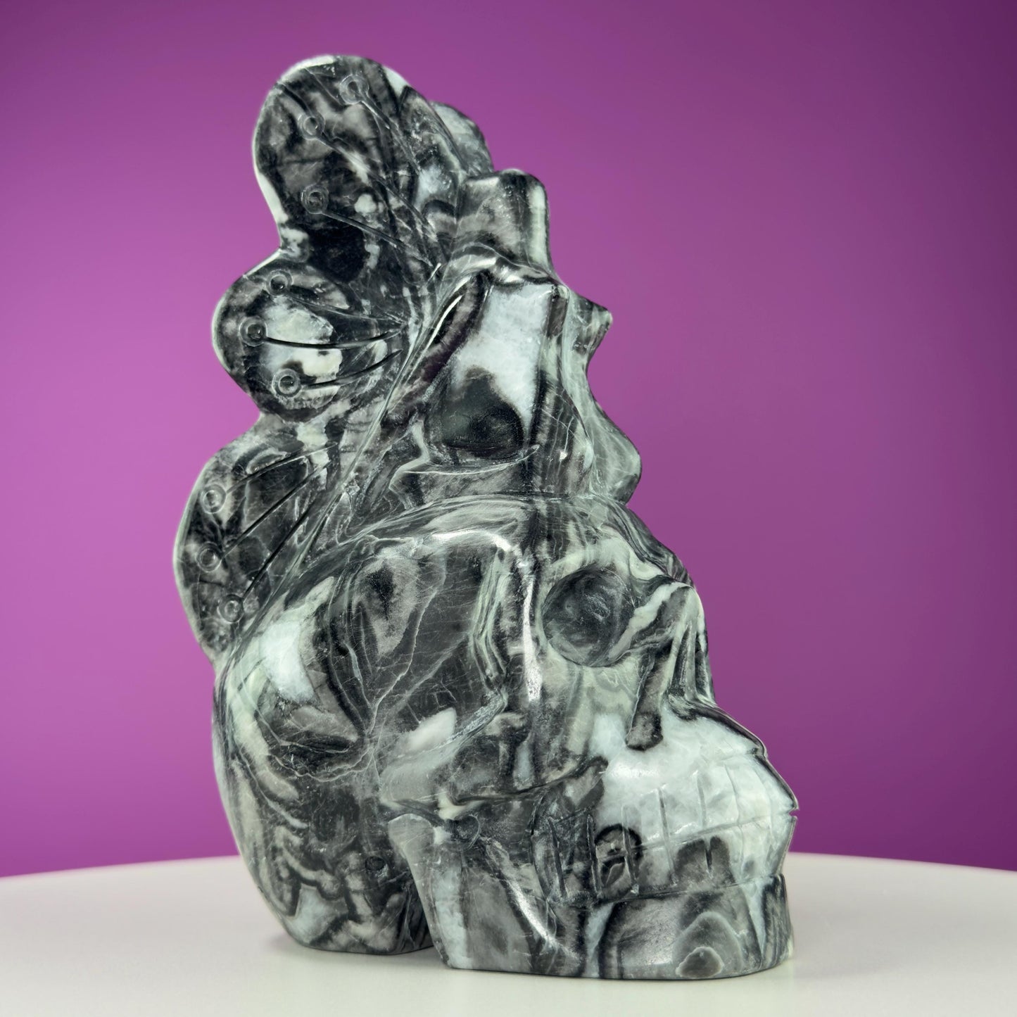 Jasper Skull and Fairy, Large Skull
