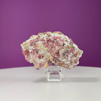 Pink Garnet Specimen (Mexico) (Includes Acrylic Stand)