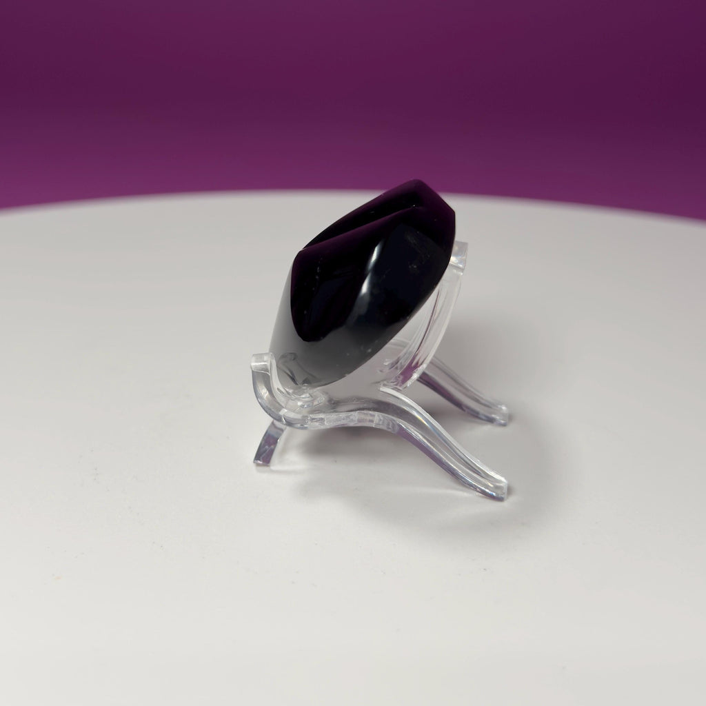 Mini Rainbow Obsidian Heart Carving (Mexico)