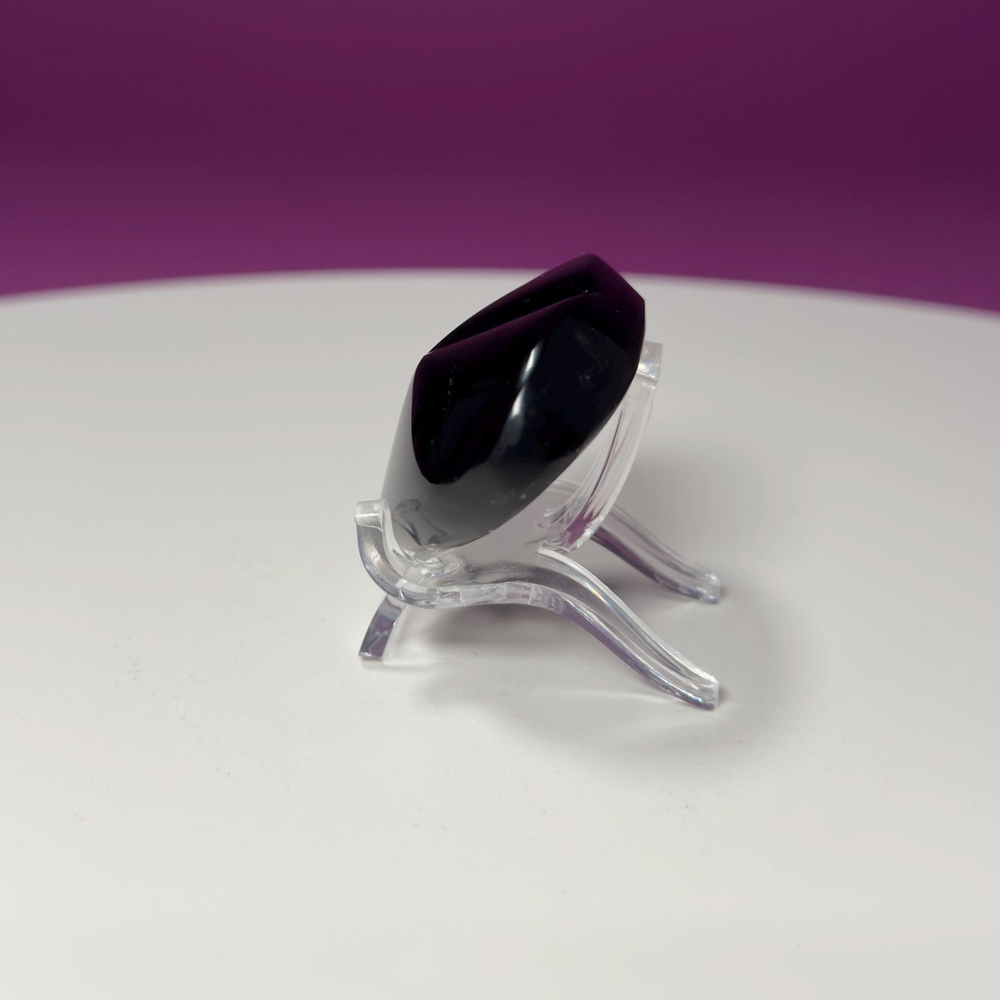 Mini Rainbow Obsidian Heart Carving (Mexico)