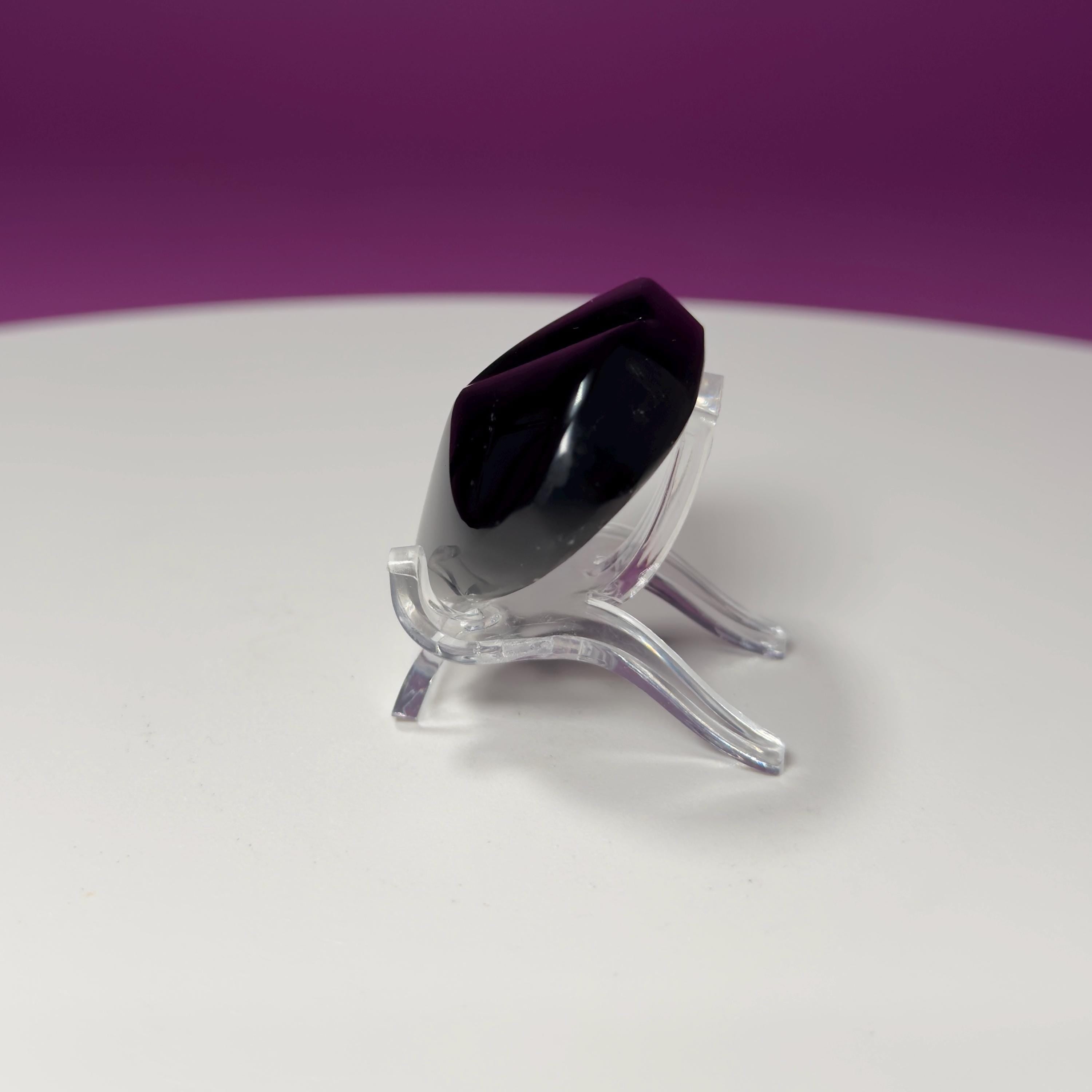 Mini Rainbow Obsidian Heart Carving (Mexico)