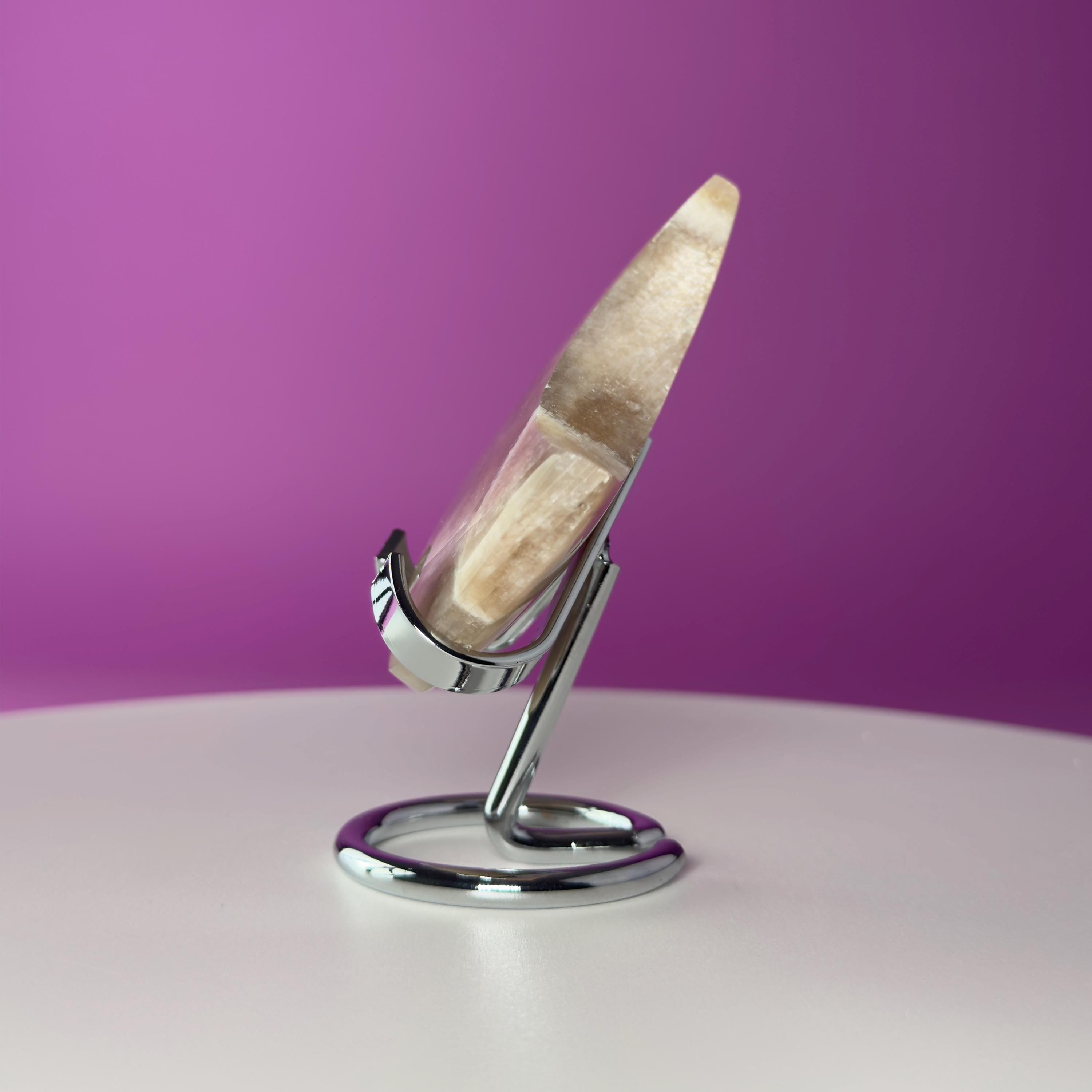 Moonstone Moon (Includes Silver Metal Stand)