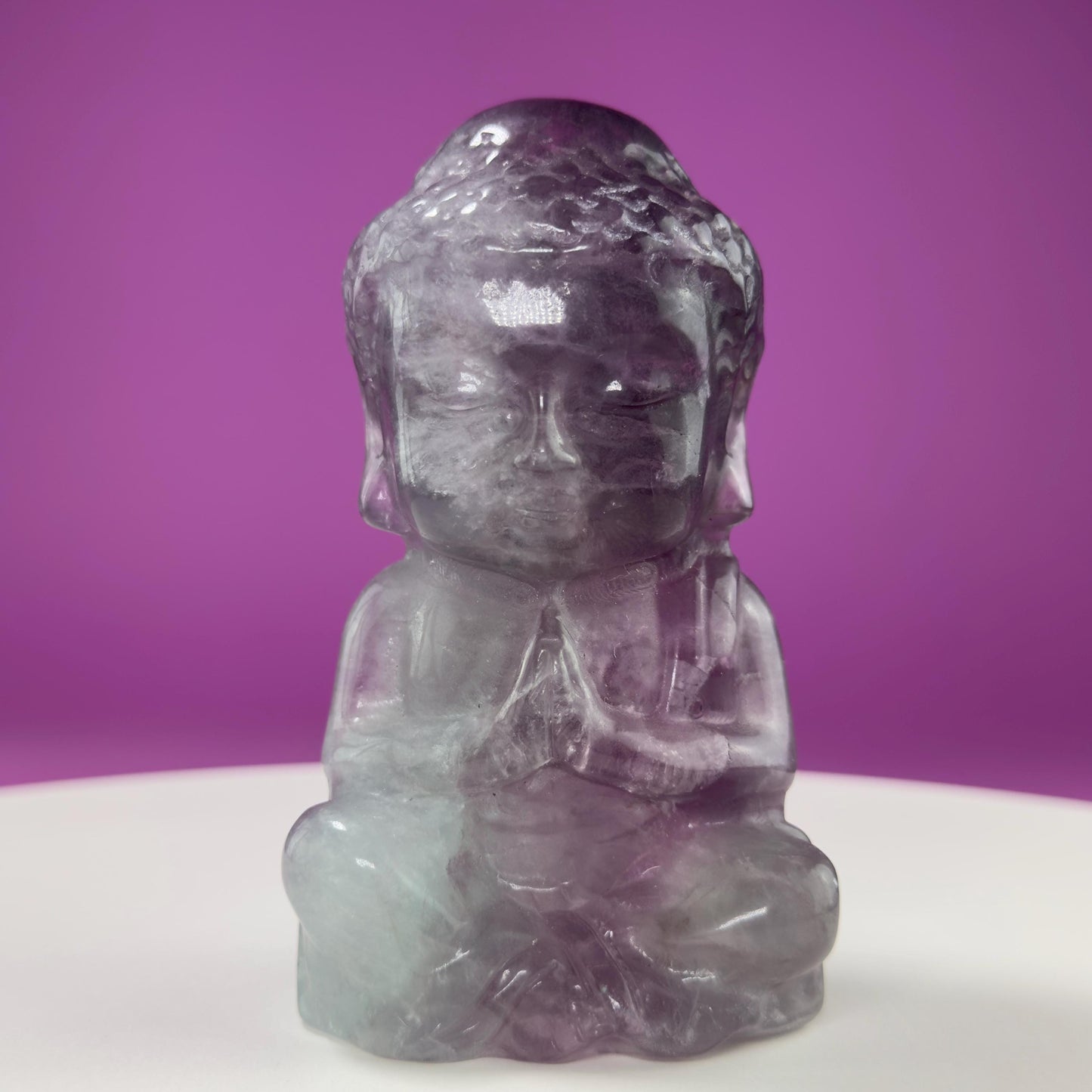 Fluorite Buddha Carving (Choice of Color)