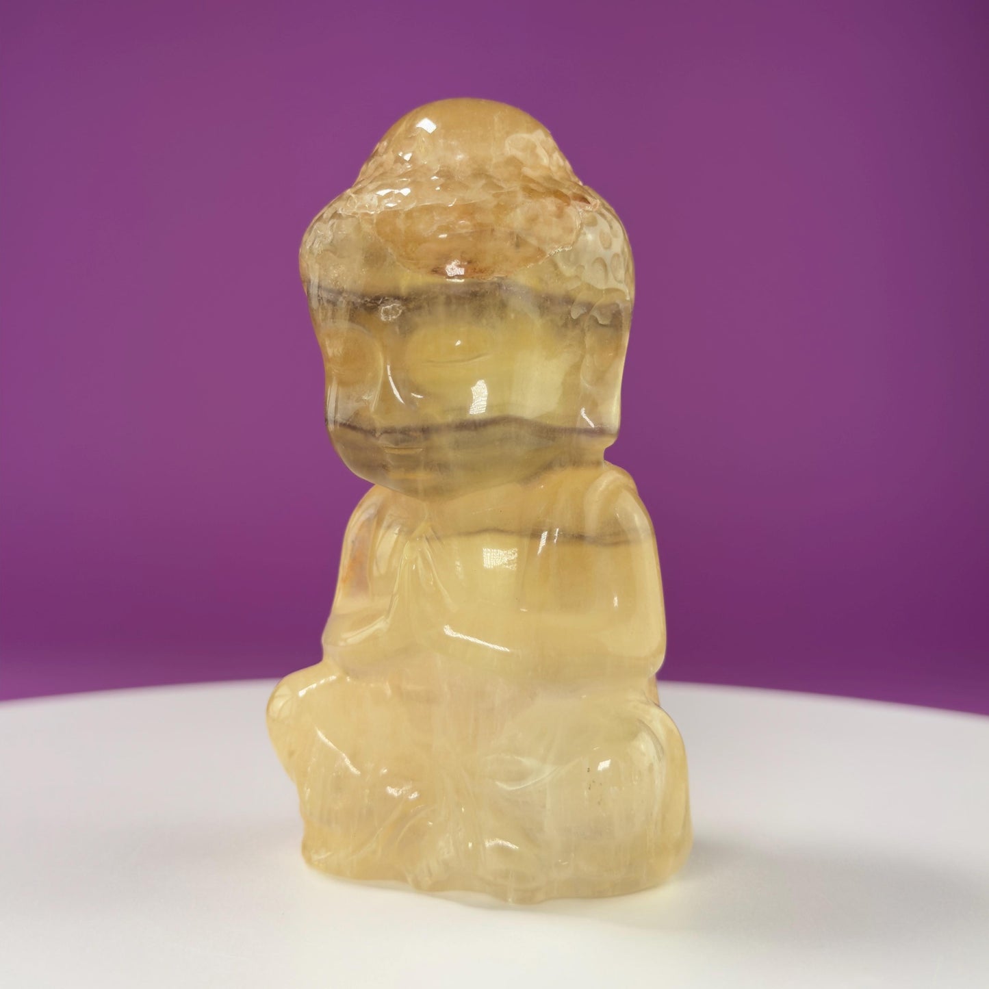 Fluorite Buddha Carving (Choice of Color)