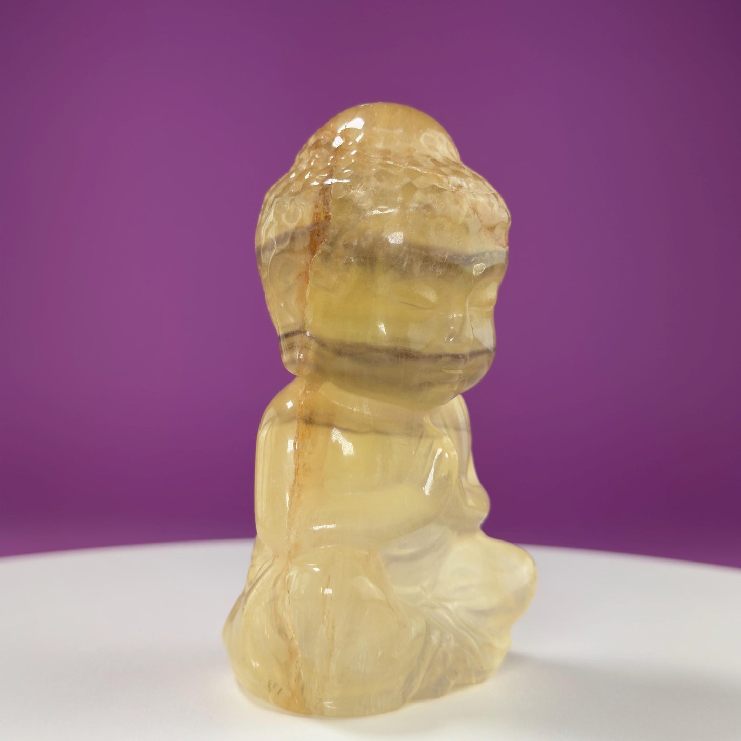 Fluorite Buddha Carving (Choice of Color)