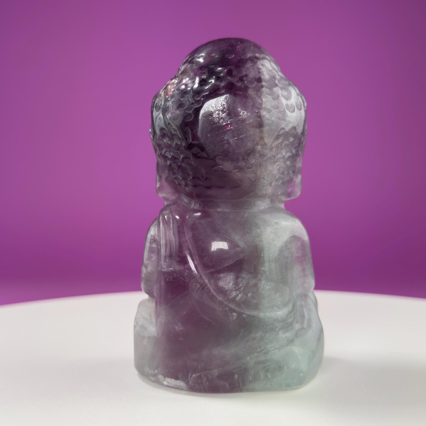 Fluorite Buddha Carving (Choice of Color)