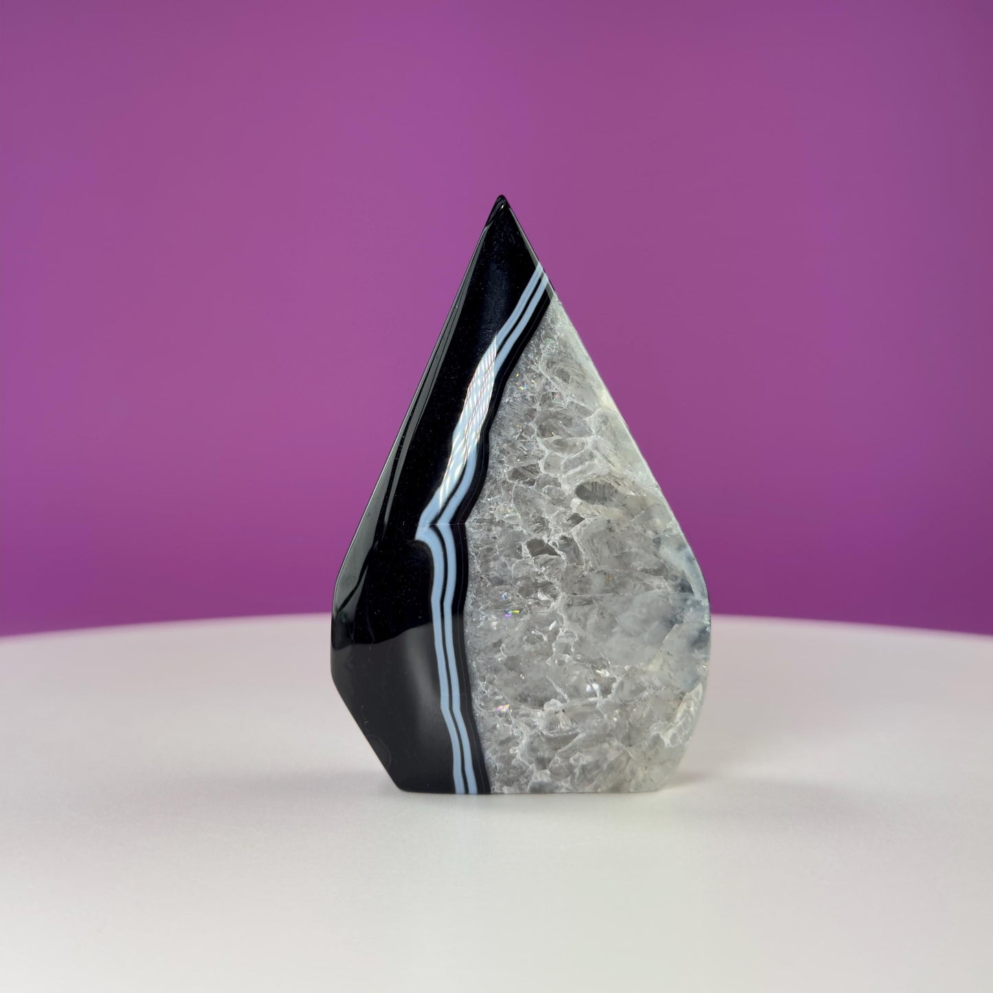 Sardonyx Tear Drop Carving