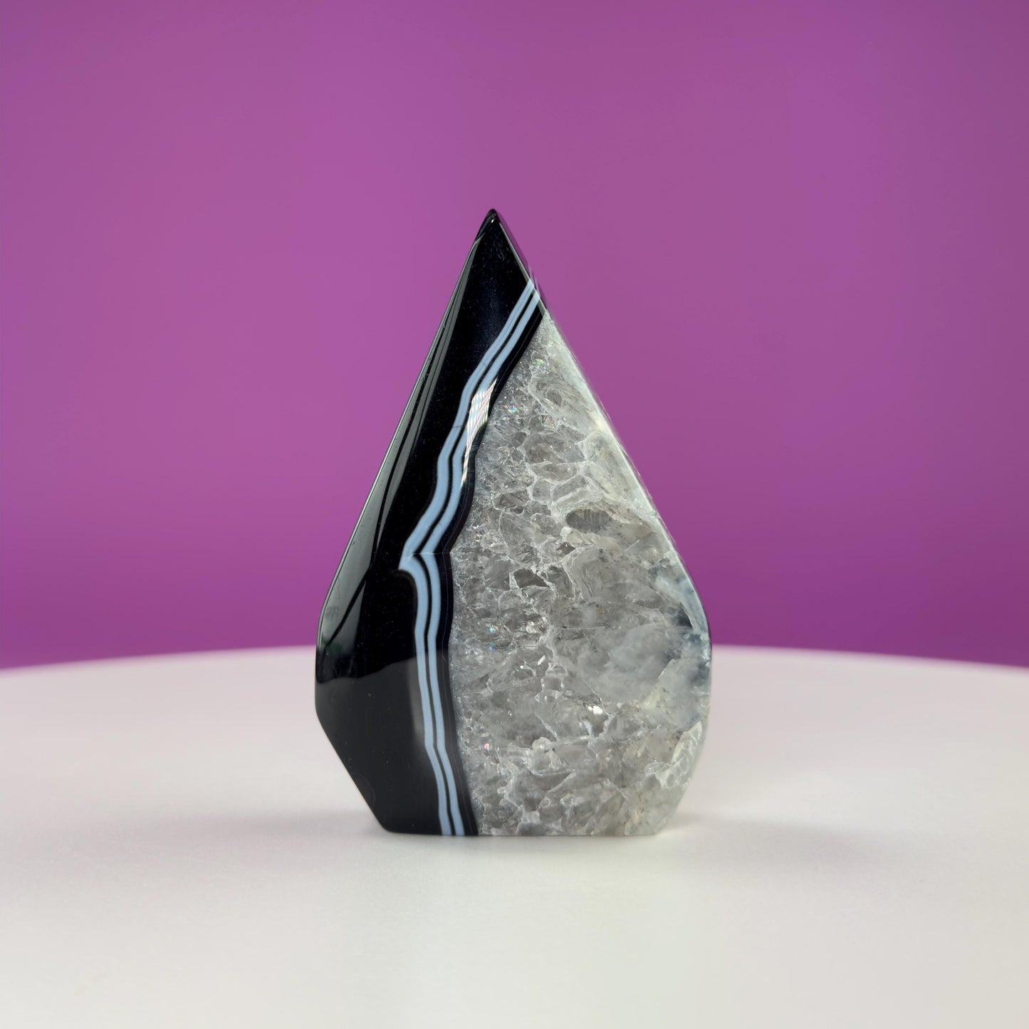 Sardonyx Tear Drop Carving
