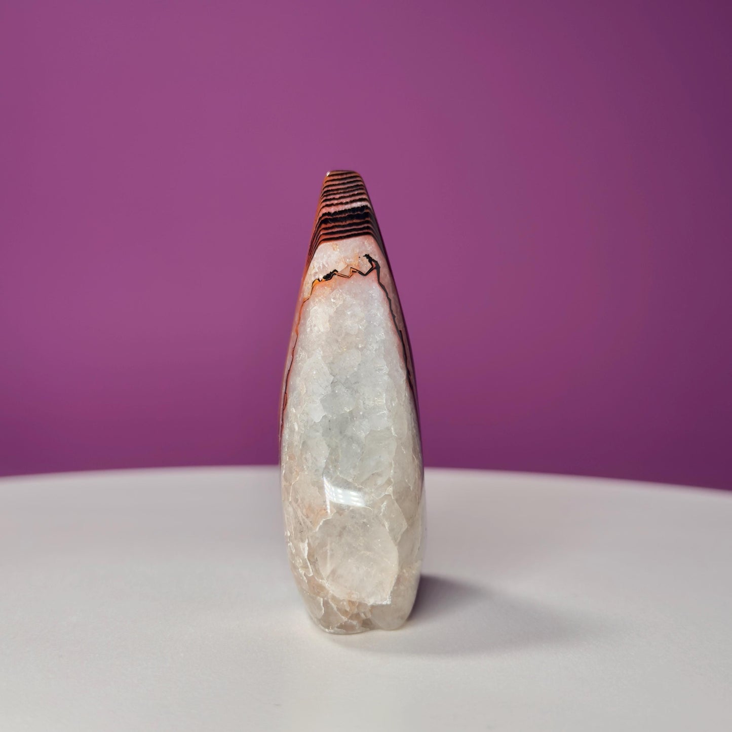 Sardonyx Tear Drop Carving