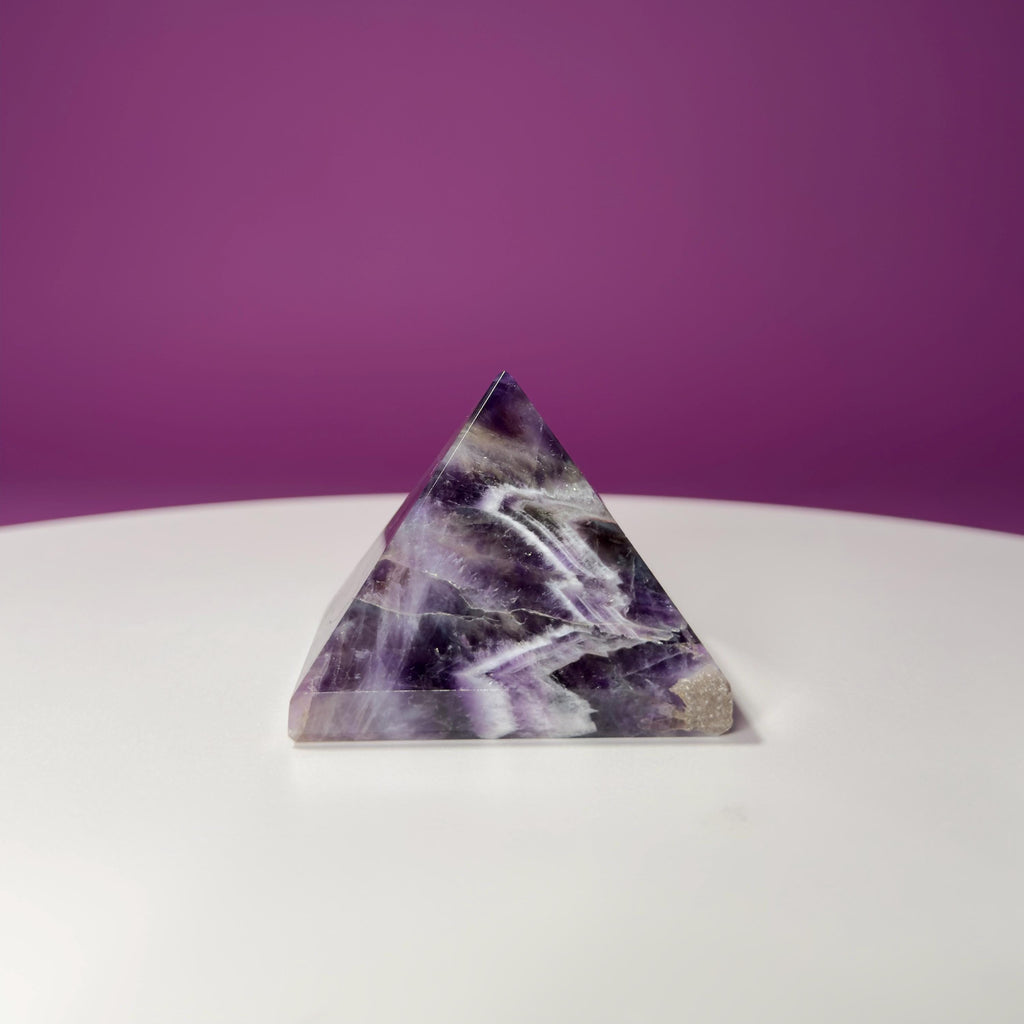 Dream Amethyst Pyramid Carving