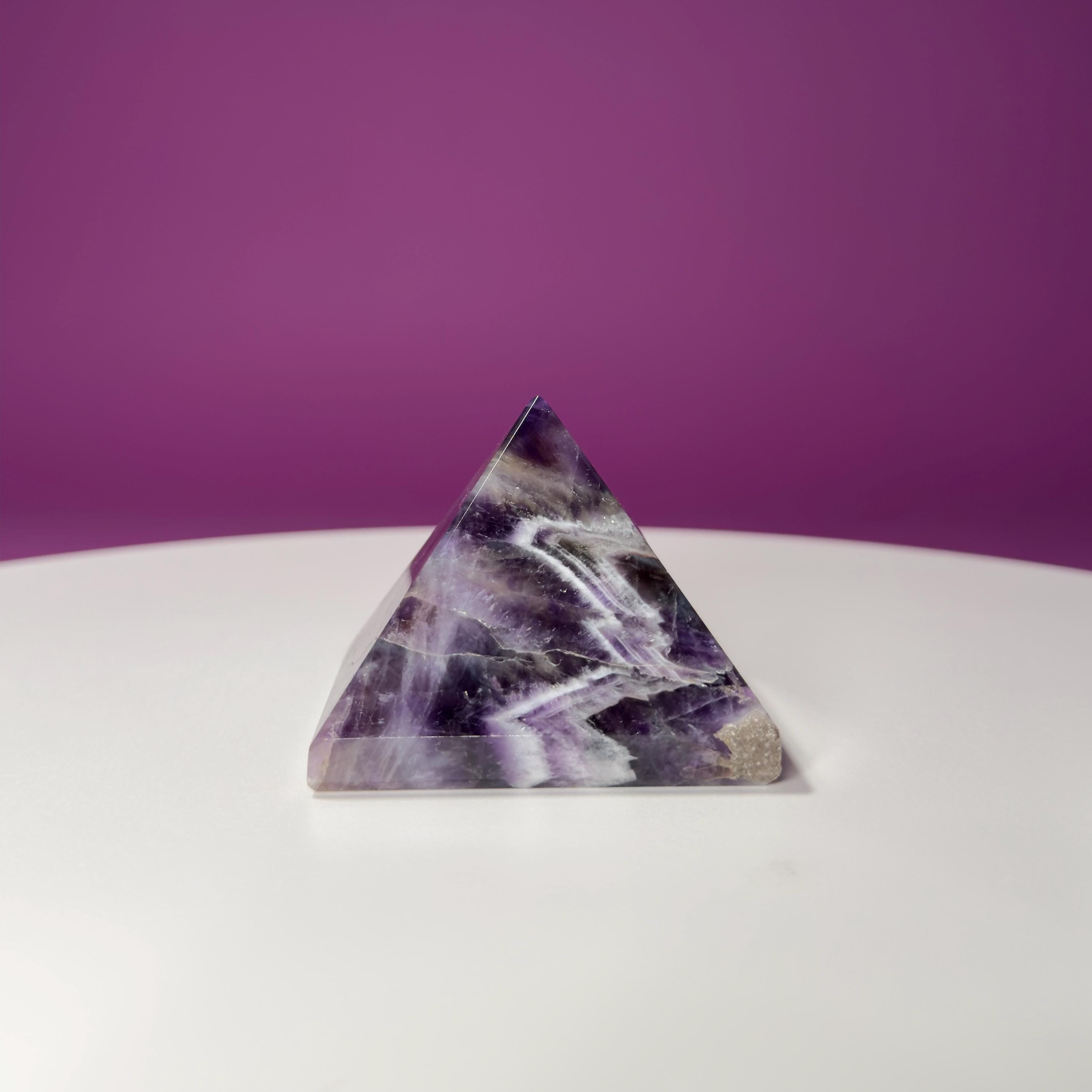 Dream Amethyst Pyramid Carving