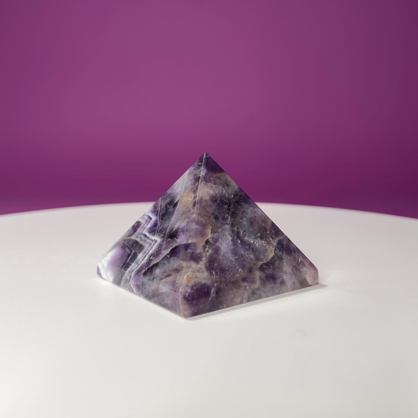 Dream Amethyst Pyramid Carving