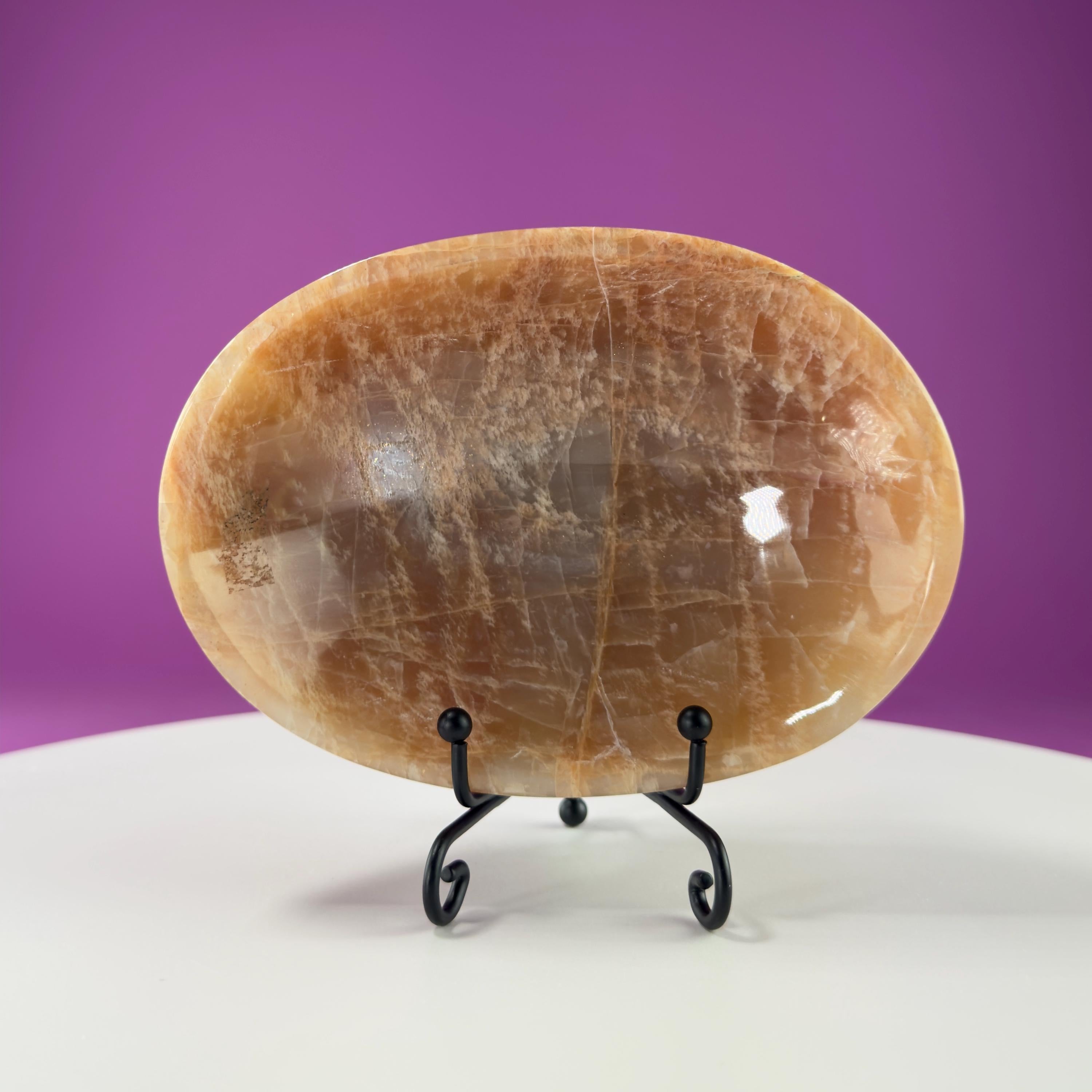 Moonstone Bowl | Crystal Charging & Ritual Offering Dish for Energy Work