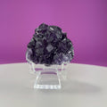 Purple Fluorite Cube Cluster (Anhui, China) (Includes Acrylic Stand)