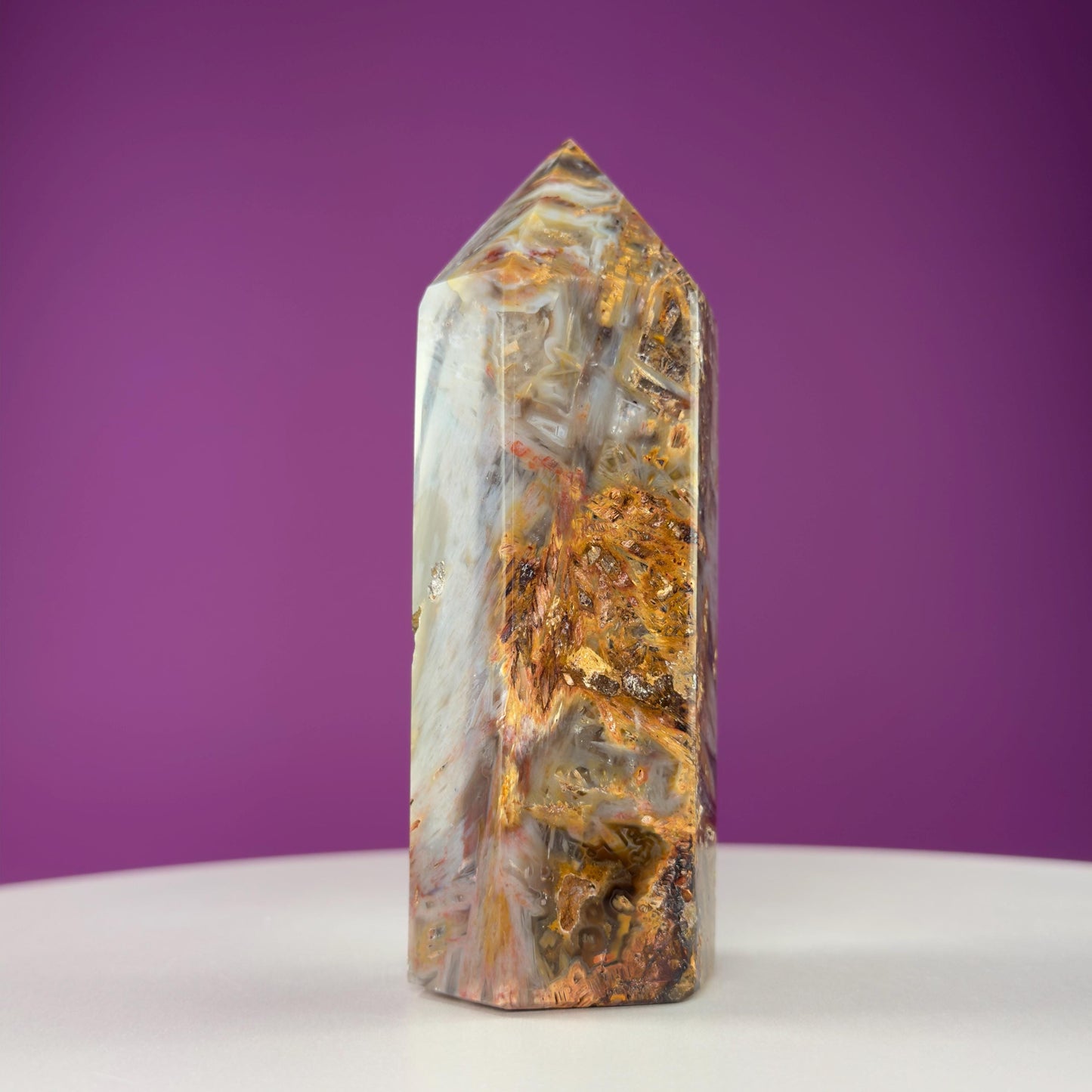 Sagenite Agate Tower (Brazil)