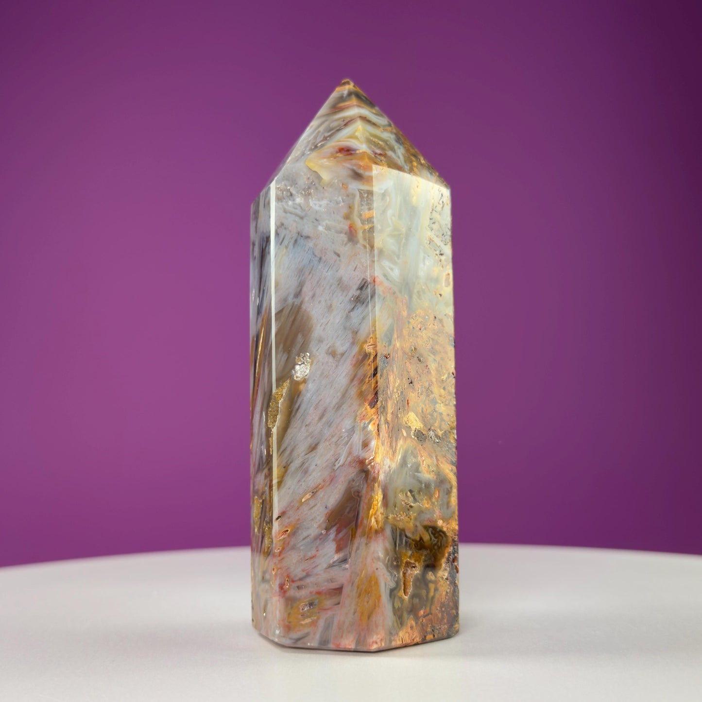 Sagenite Agate Tower (Brazil)