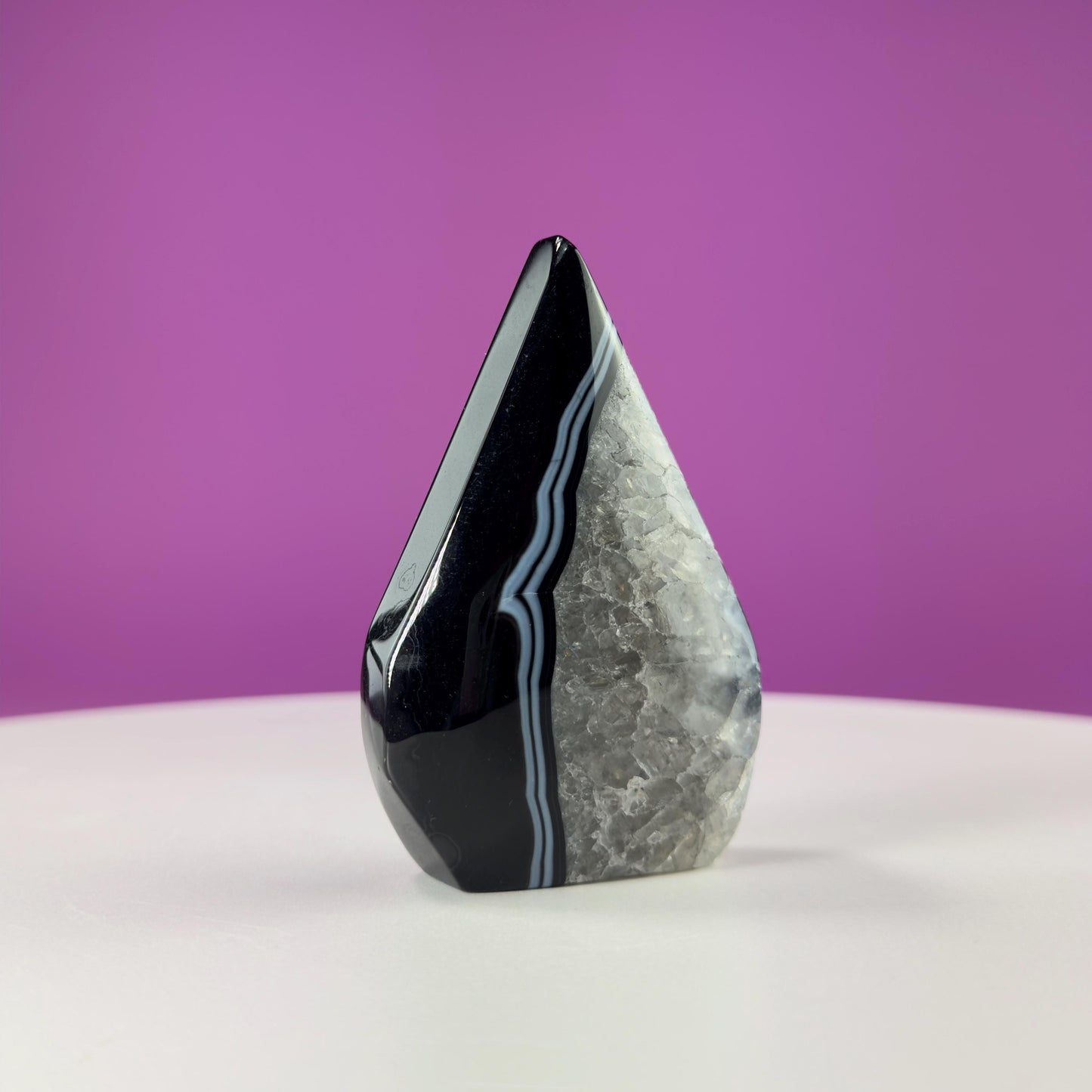 Sardonyx Tear Drop Carving