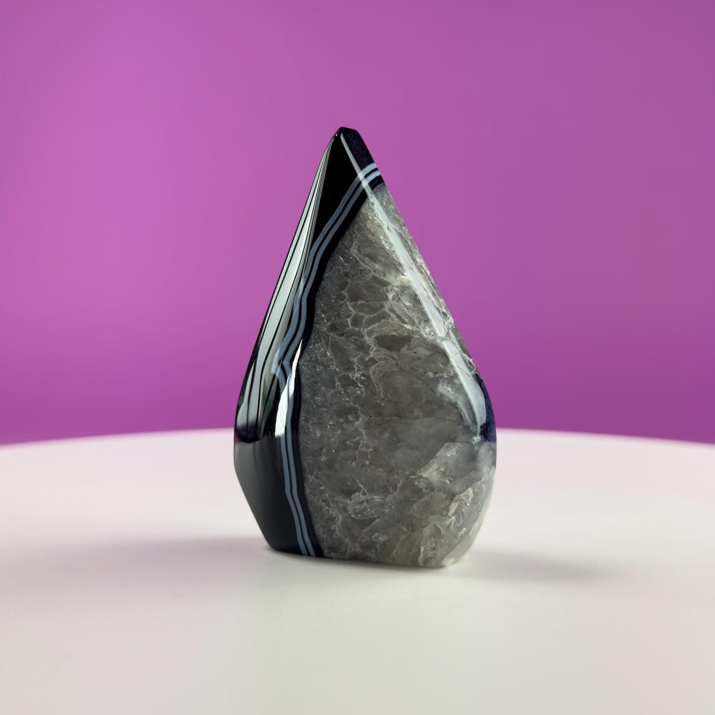 Sardonyx Tear Drop Carving