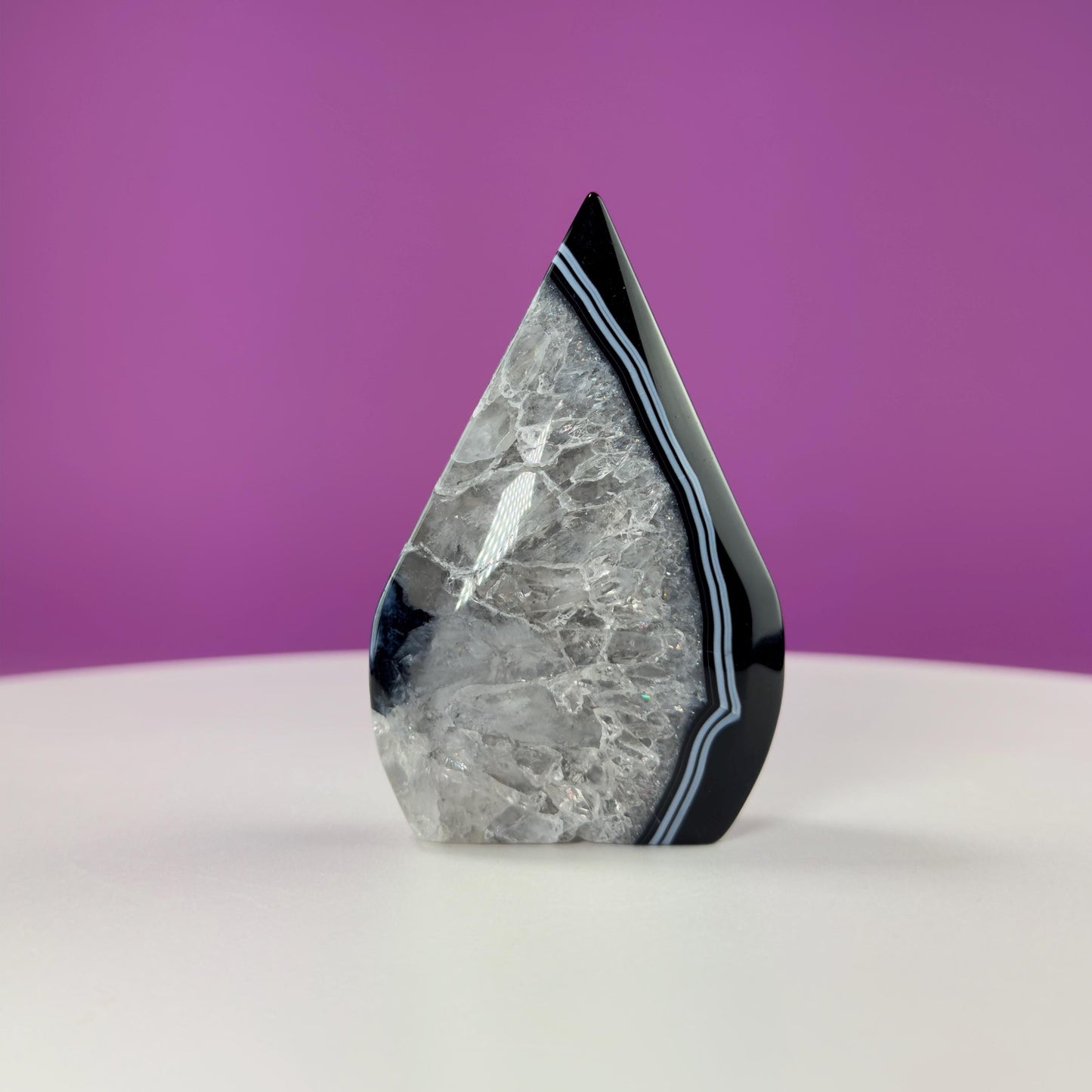 Sardonyx Tear Drop Carving