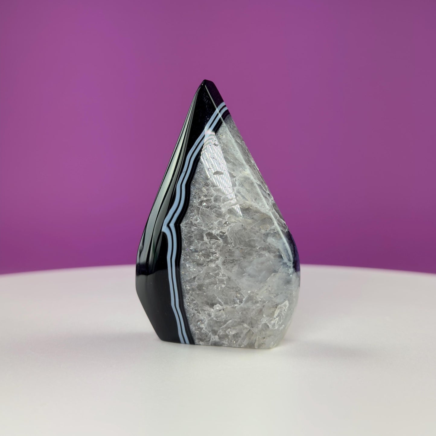 Sardonyx Tear Drop Carving