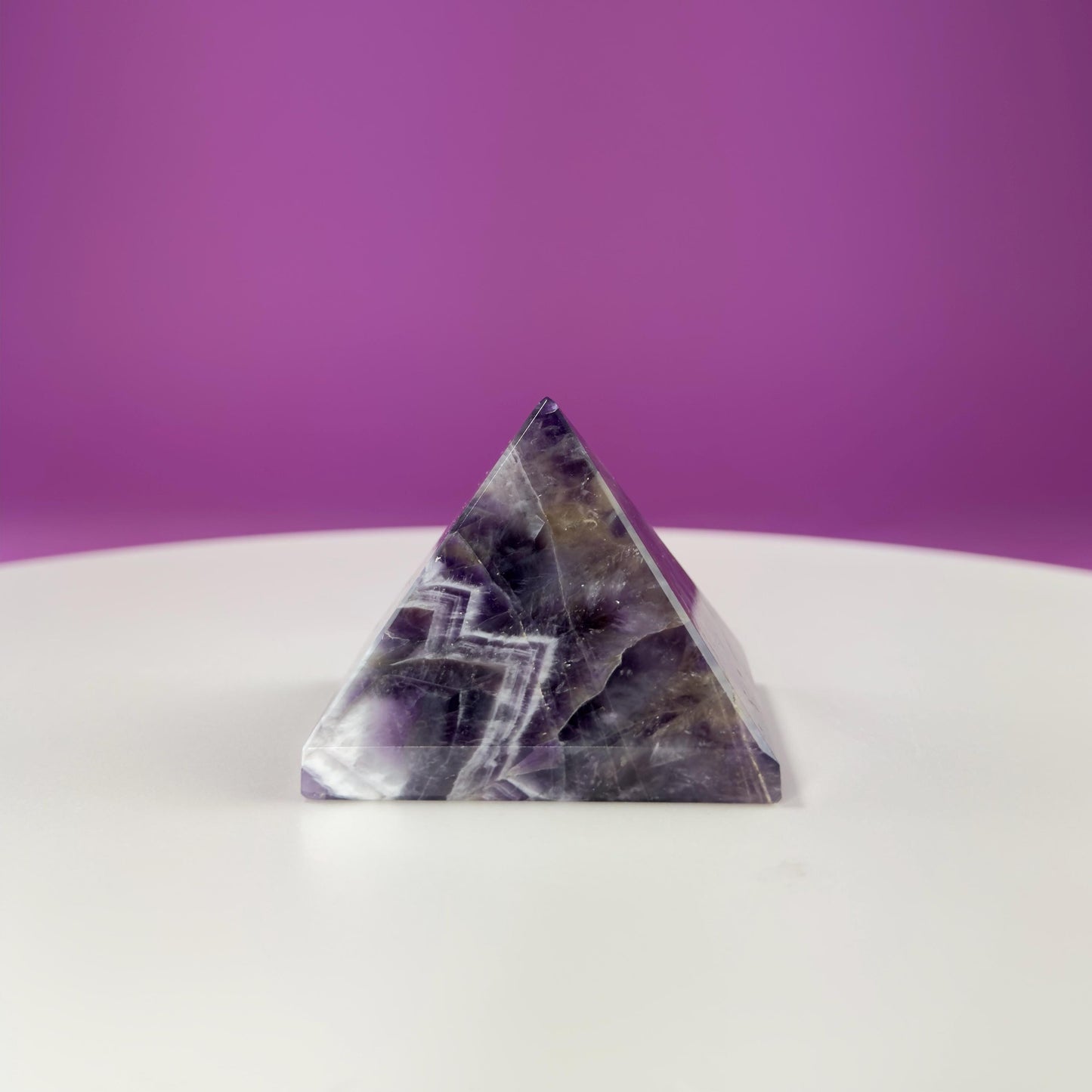 Dream Amethyst Pyramid Carving