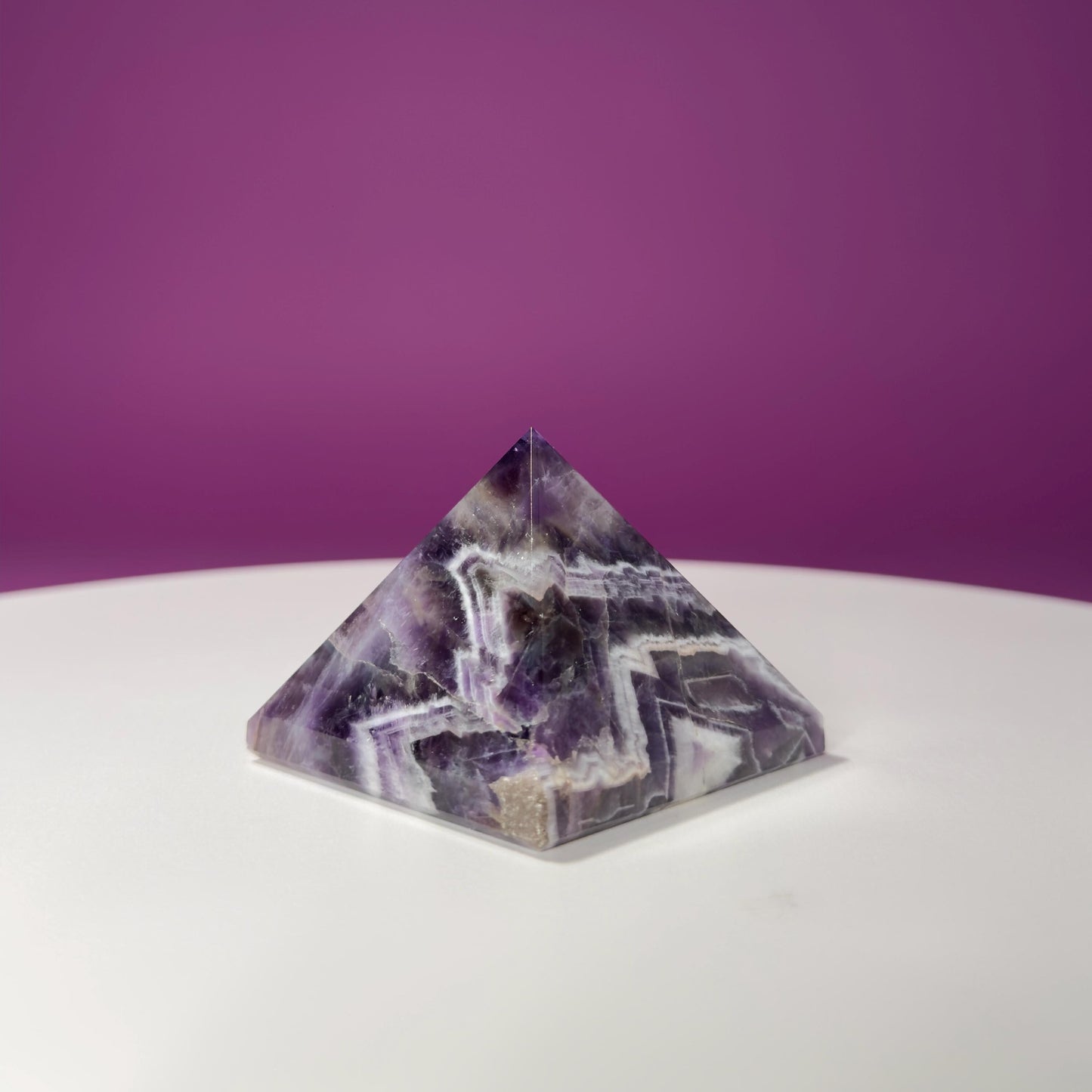 Dream Amethyst Pyramid Carving