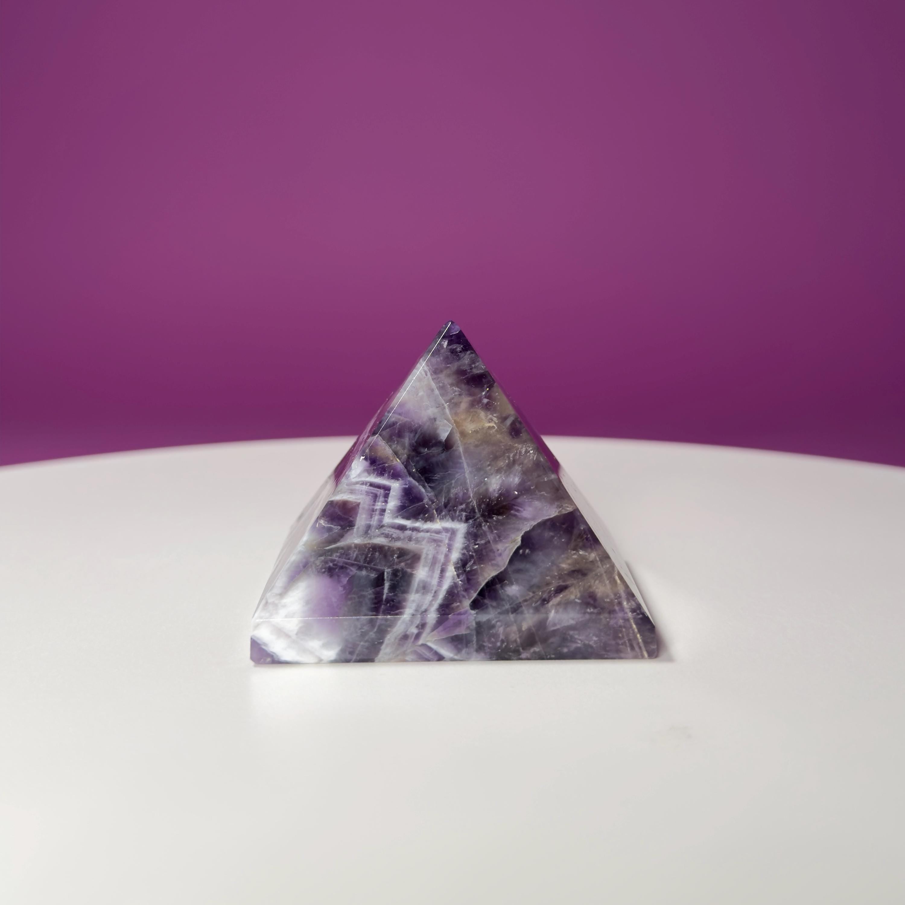 Dream Amethyst Pyramid Carving
