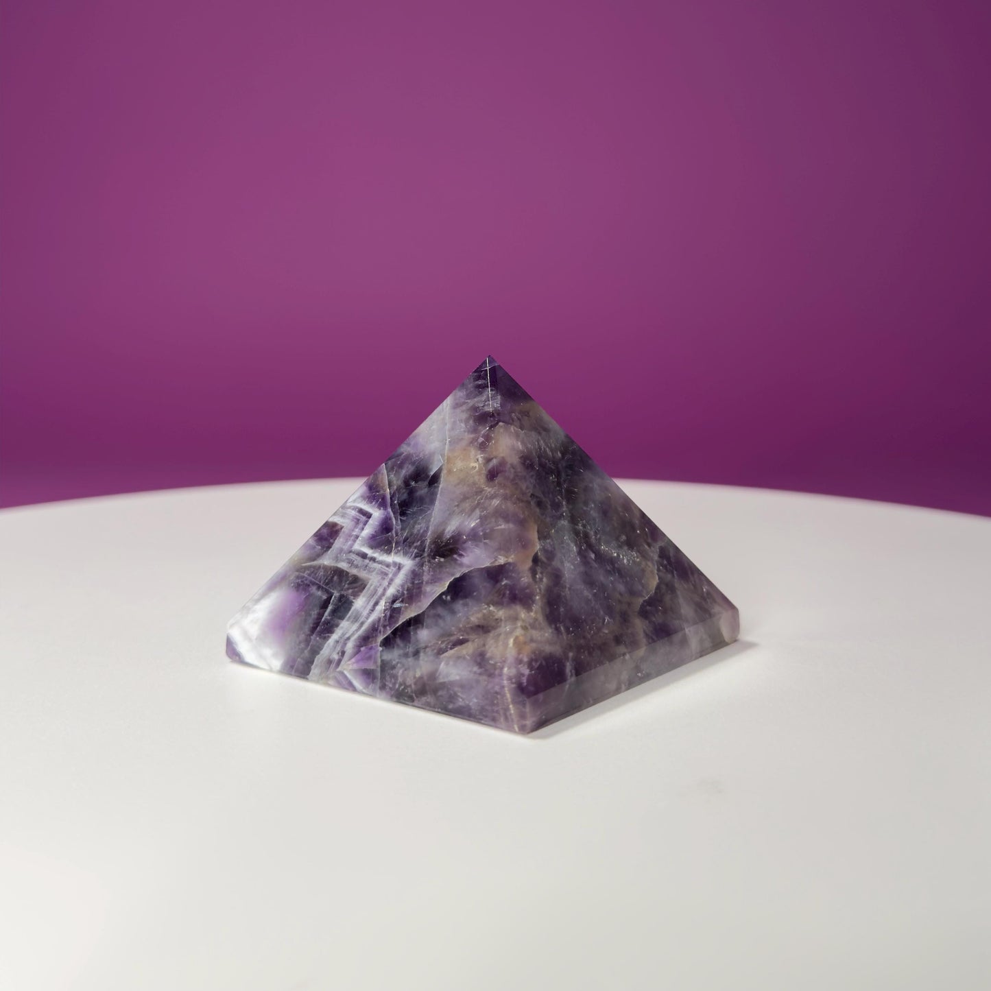 Dream Amethyst Pyramid Carving