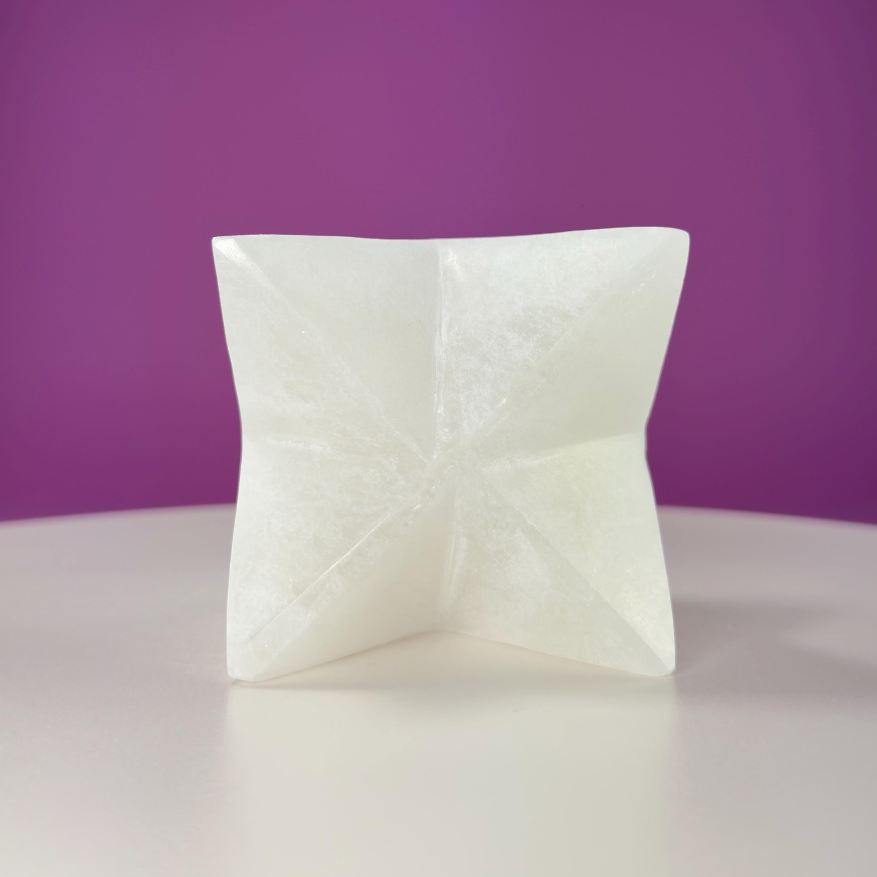 Selenite Merkaba Carving