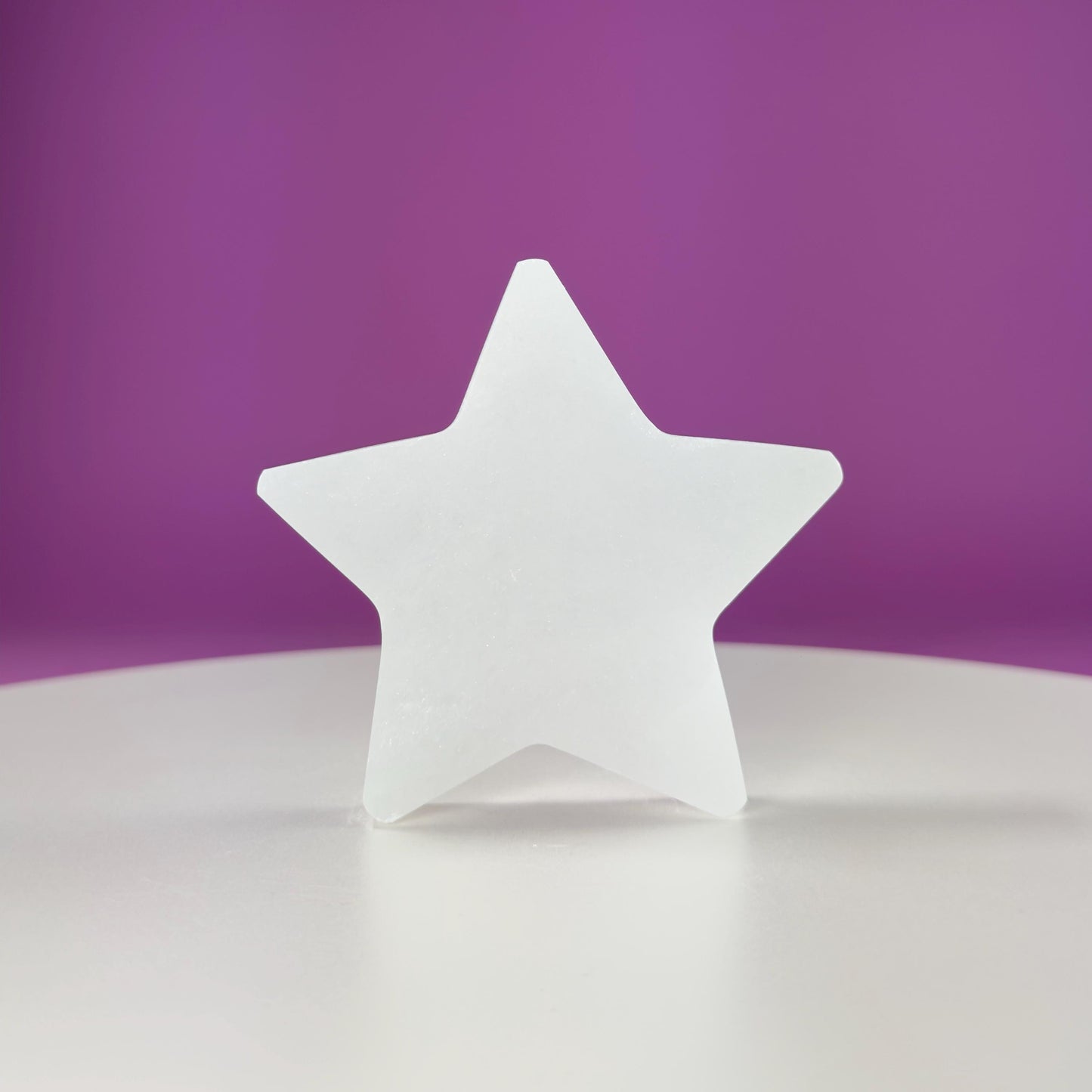 Selenite Star Carving