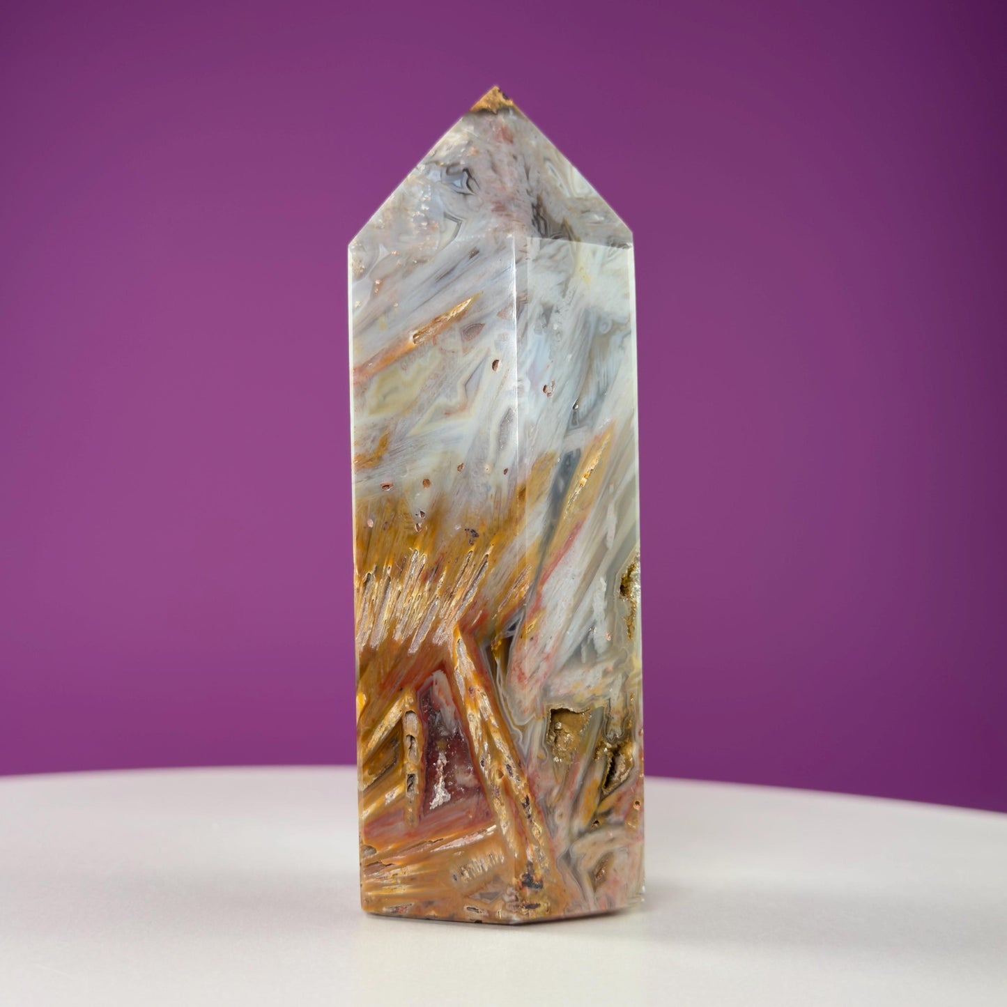 Sagenite Agate Tower (Brazil)