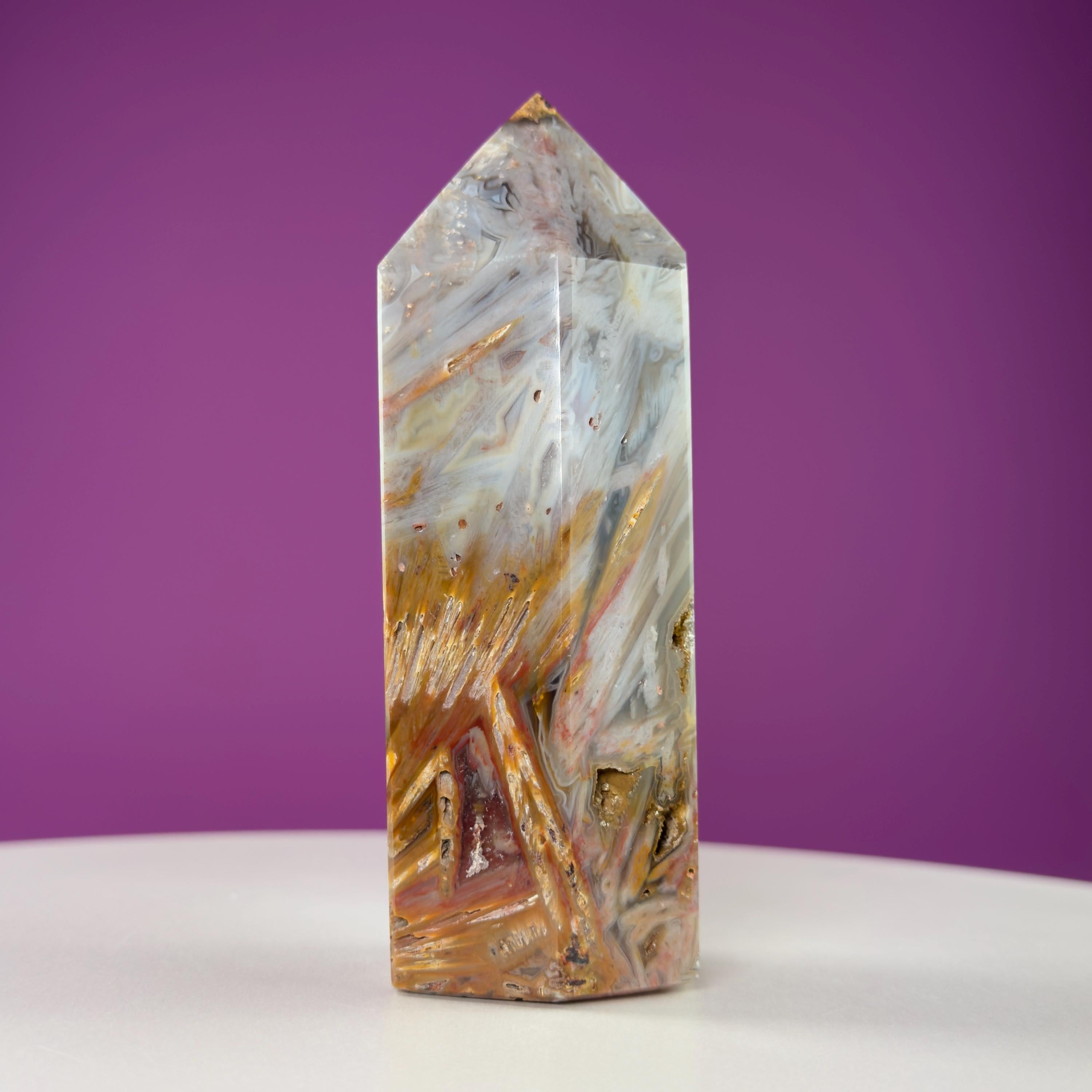 Sagenite Agate Tower (Brazil)