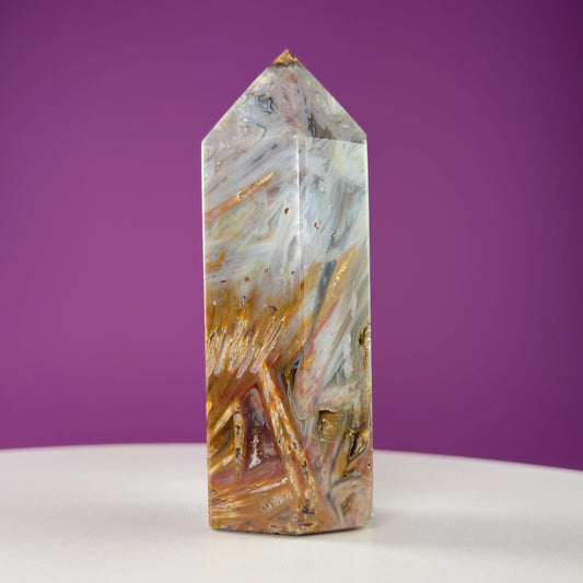 Sagenite Agate Tower (Brazil)