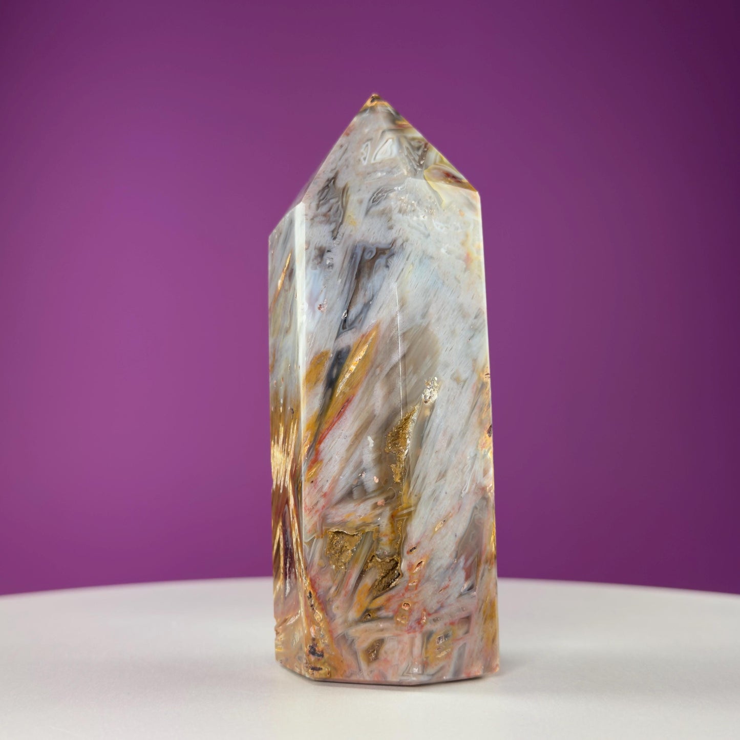 Sagenite Agate Tower (Brazil)