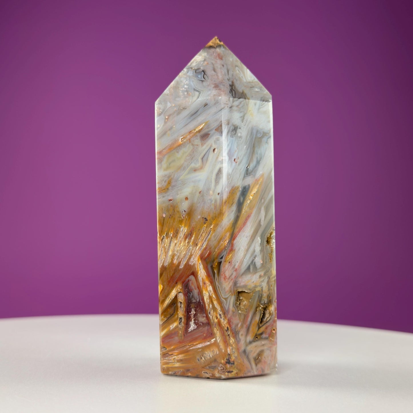 Sagenite Agate Tower (Brazil)
