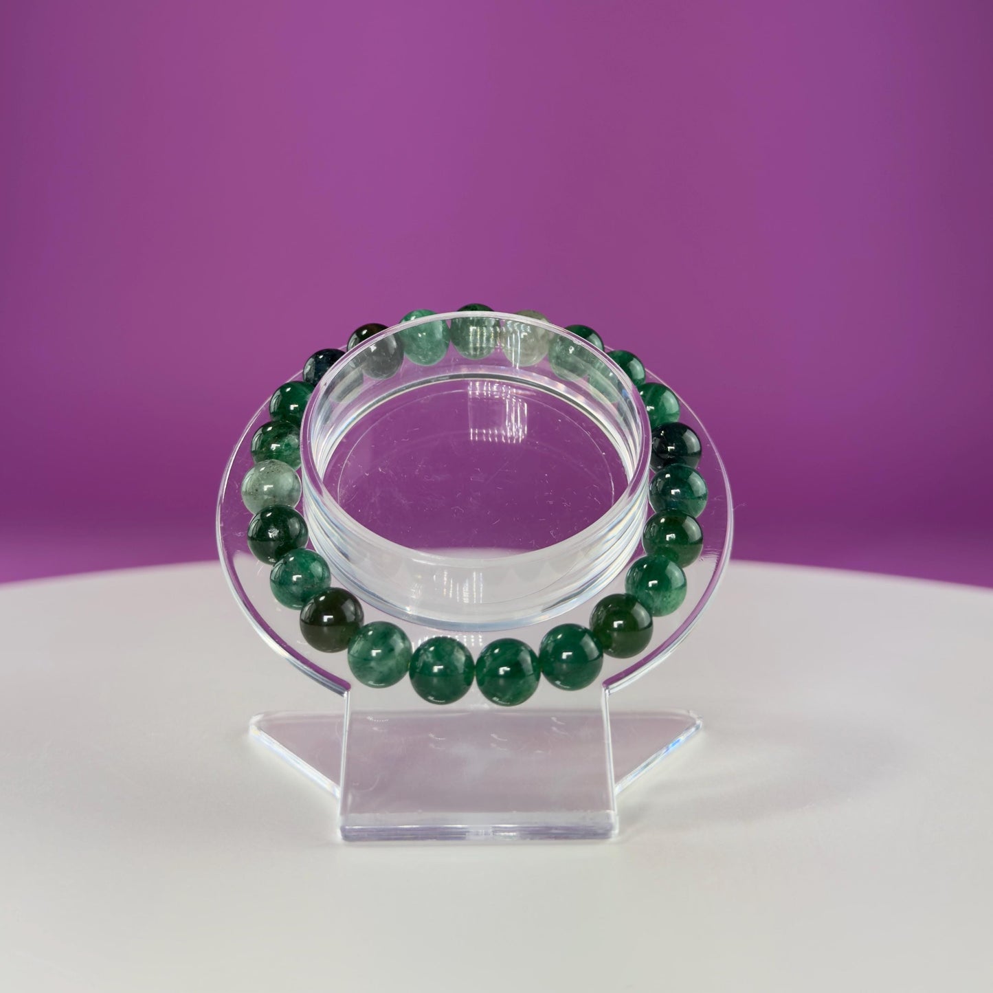 Emerald Bracelet-8 Millimeter Beads
