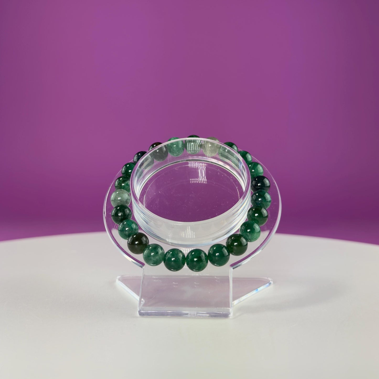 Emerald Bracelet-8 Millimeter Beads