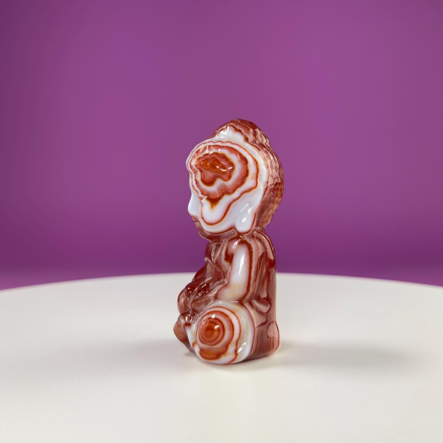 Carnelian Baby Buddha Carving