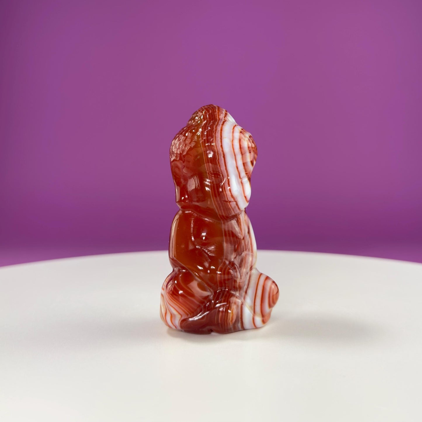 Carnelian Baby Buddha Carving