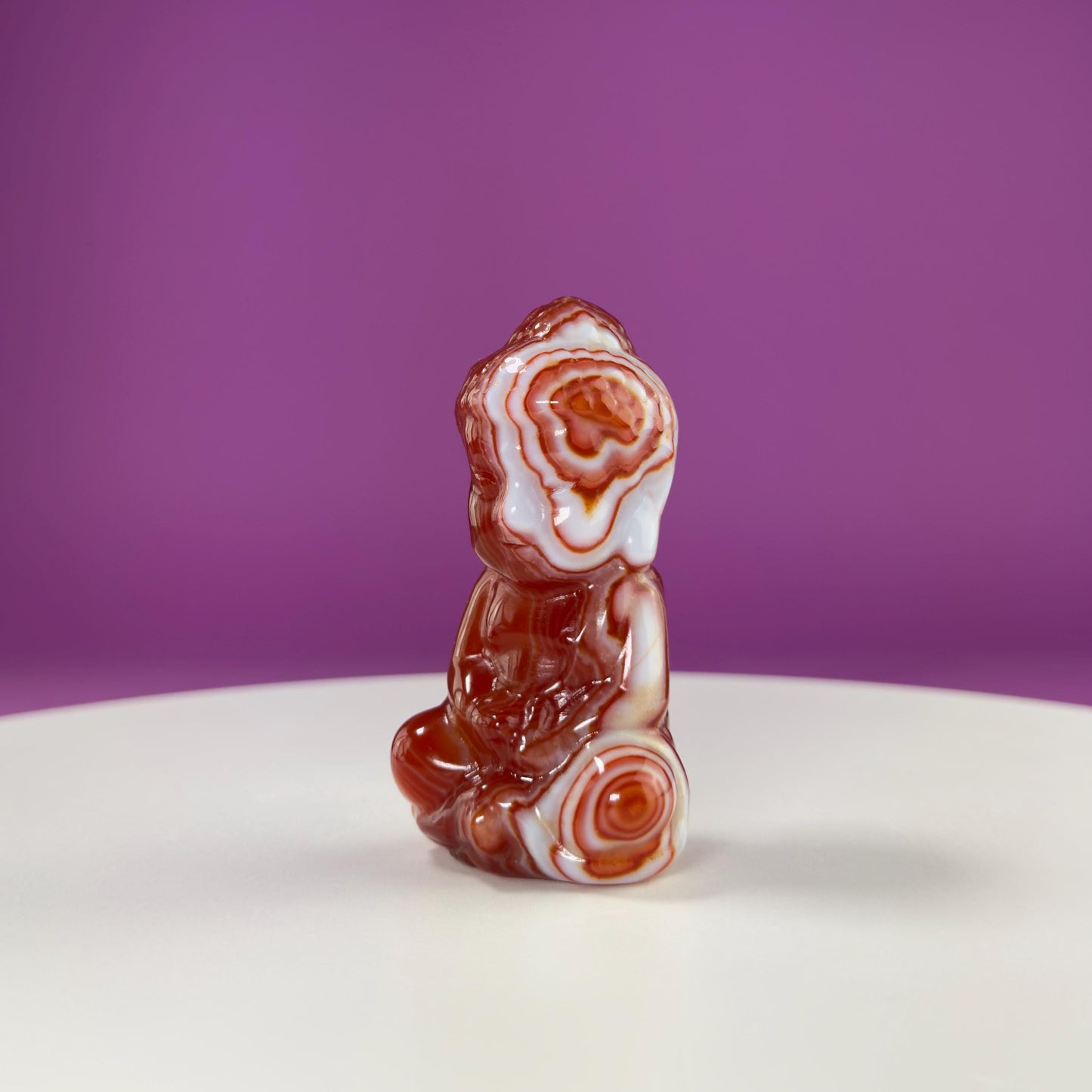 Carnelian Baby Buddha Carving