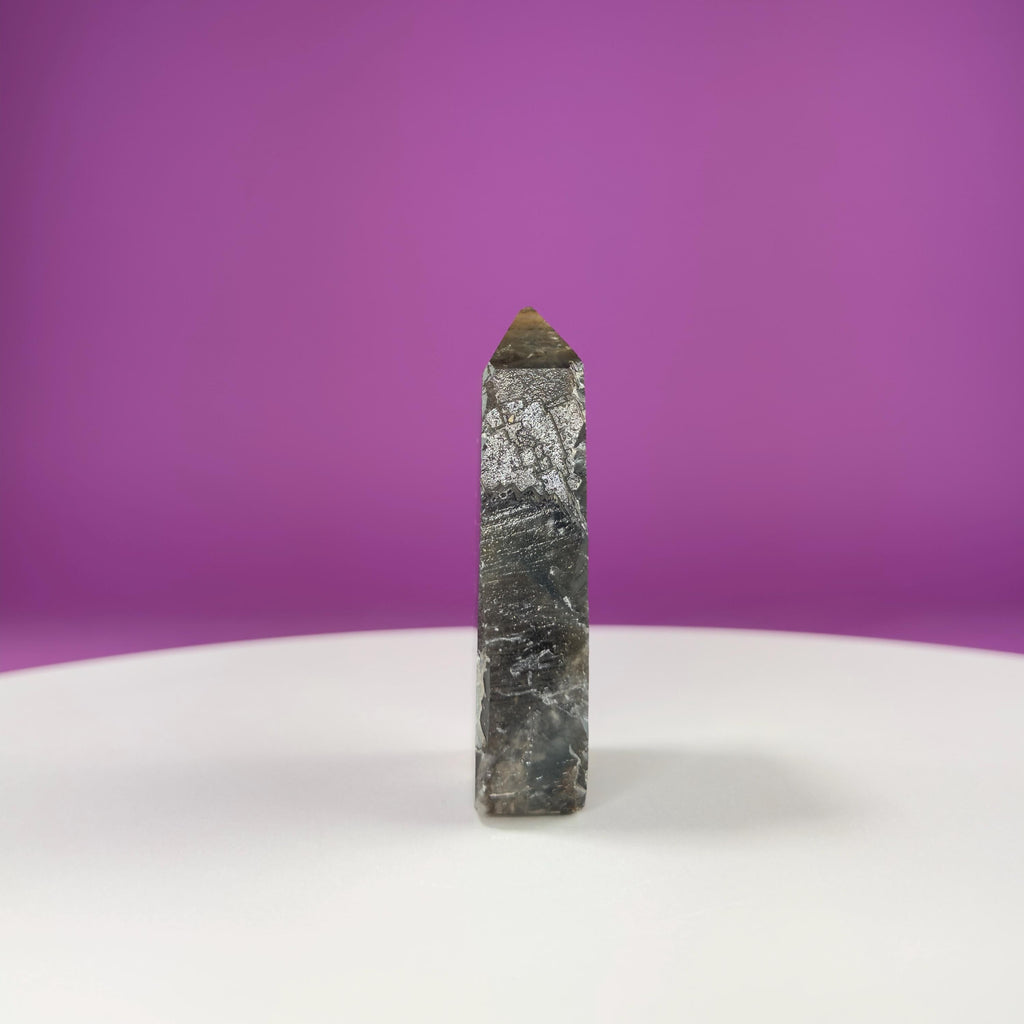 Black Rose Fluorite Slab, UV Reactive
